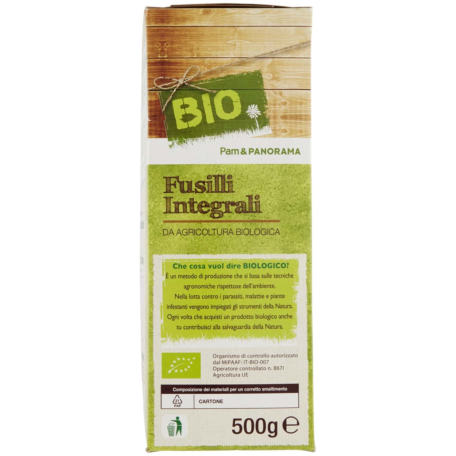 BIO Fusilli Integrali 500 g – immagine 3