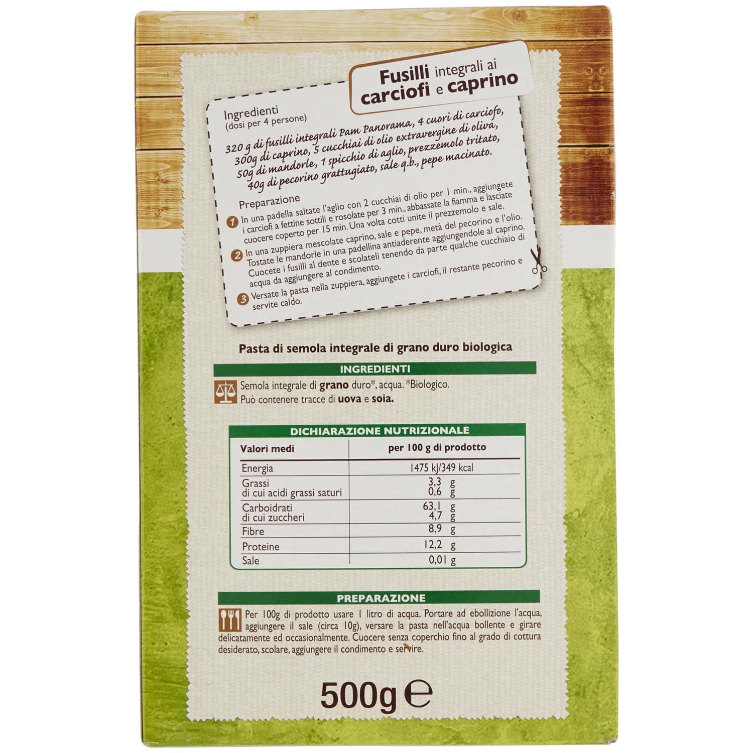 BIO Fusilli Integrali 500 g – immagine 4