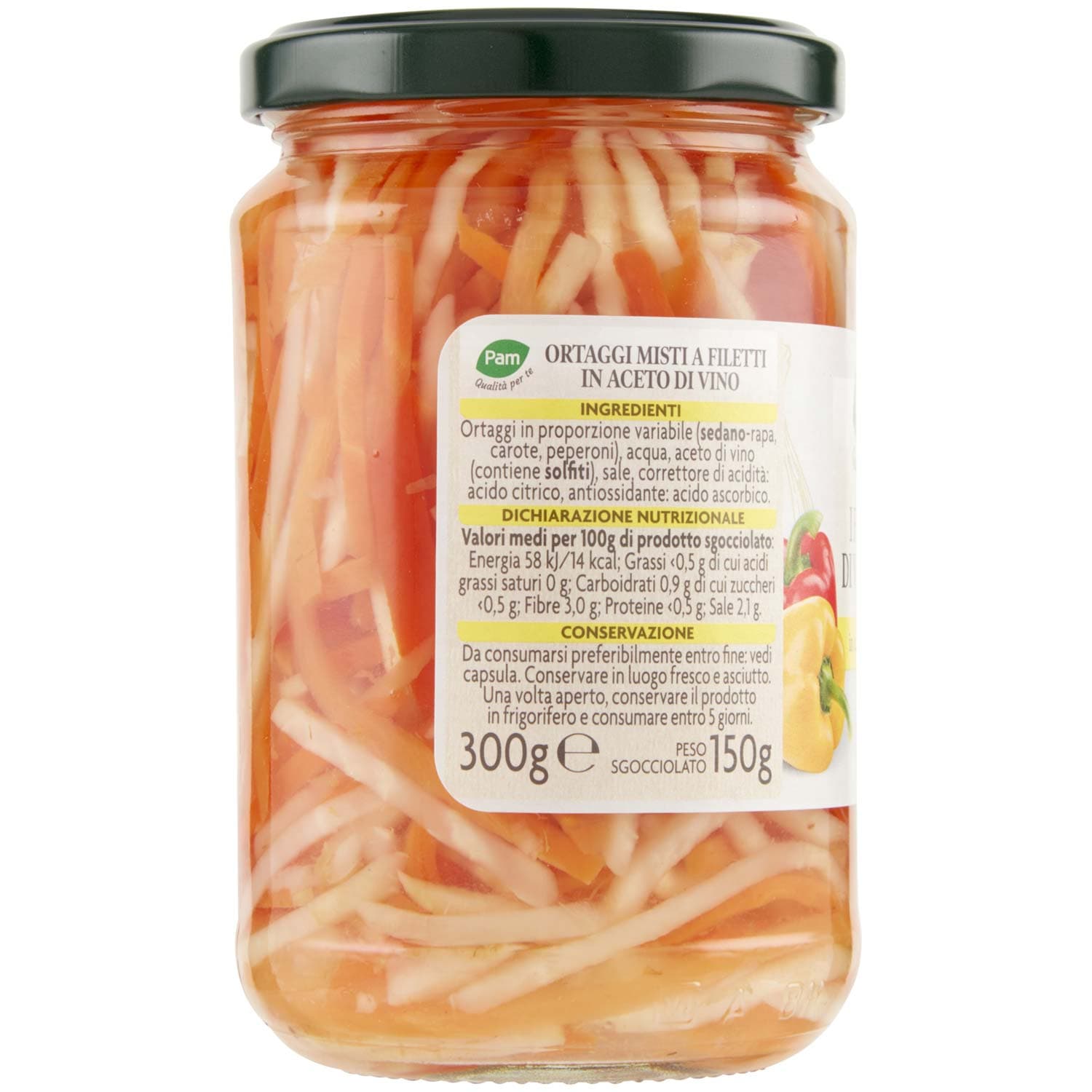 PAM PANORAMA Insalatina a Filetti in Aceto di Vino 300 g – immagine 3