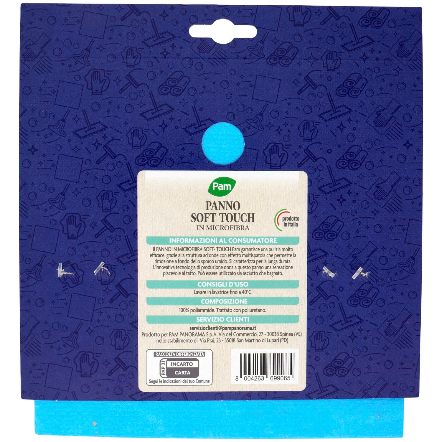 PAM Panno Soft Touch in Microfibra 35 x 32 cm 1 pz – immagine 4