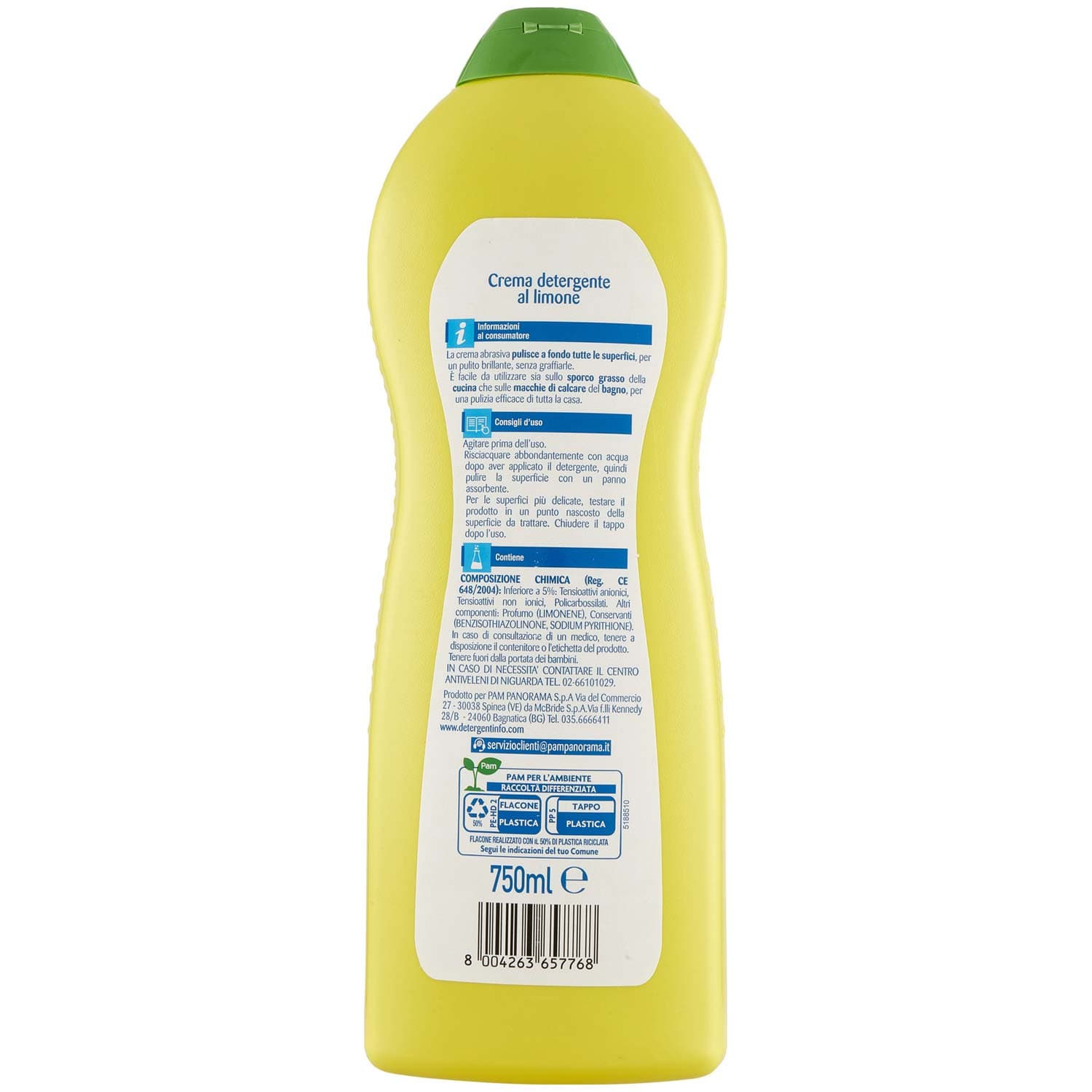 ARKALIA CASA Crema Detergente al Limone 750 ml – immagine 4