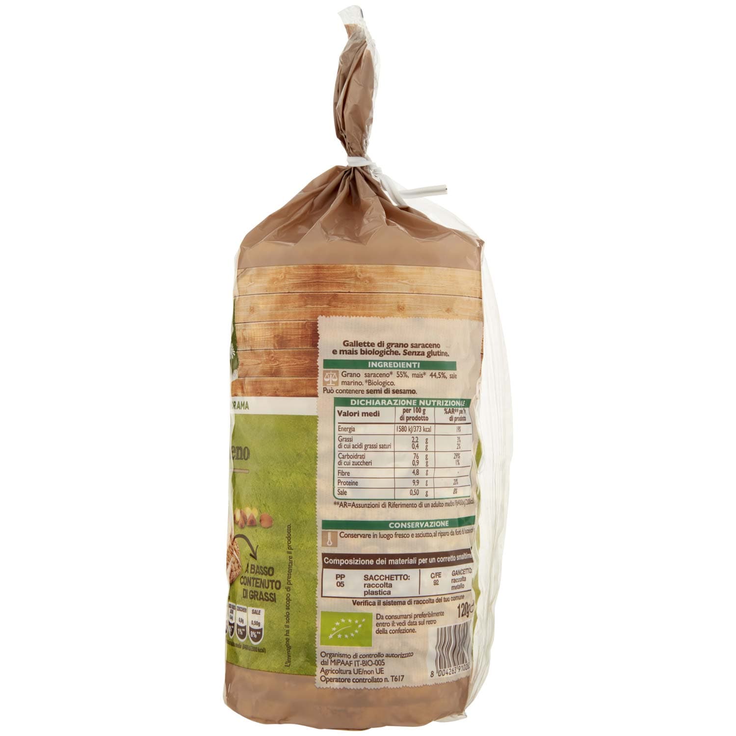 BIO Gallette con grano saraceno Biologiche 120 g – immagine 5