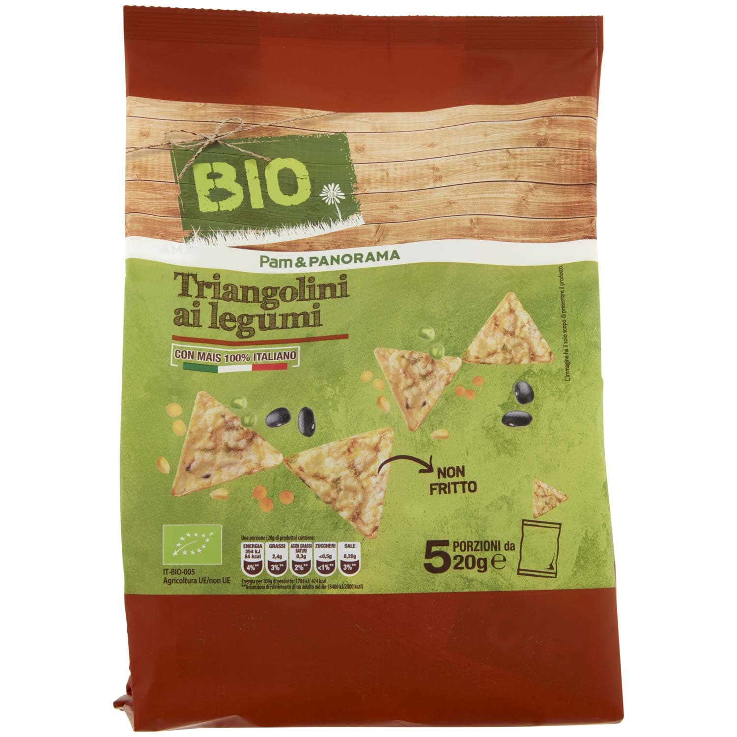 BIO Triangolini ai legumi 5 x 20 g – immagine 2