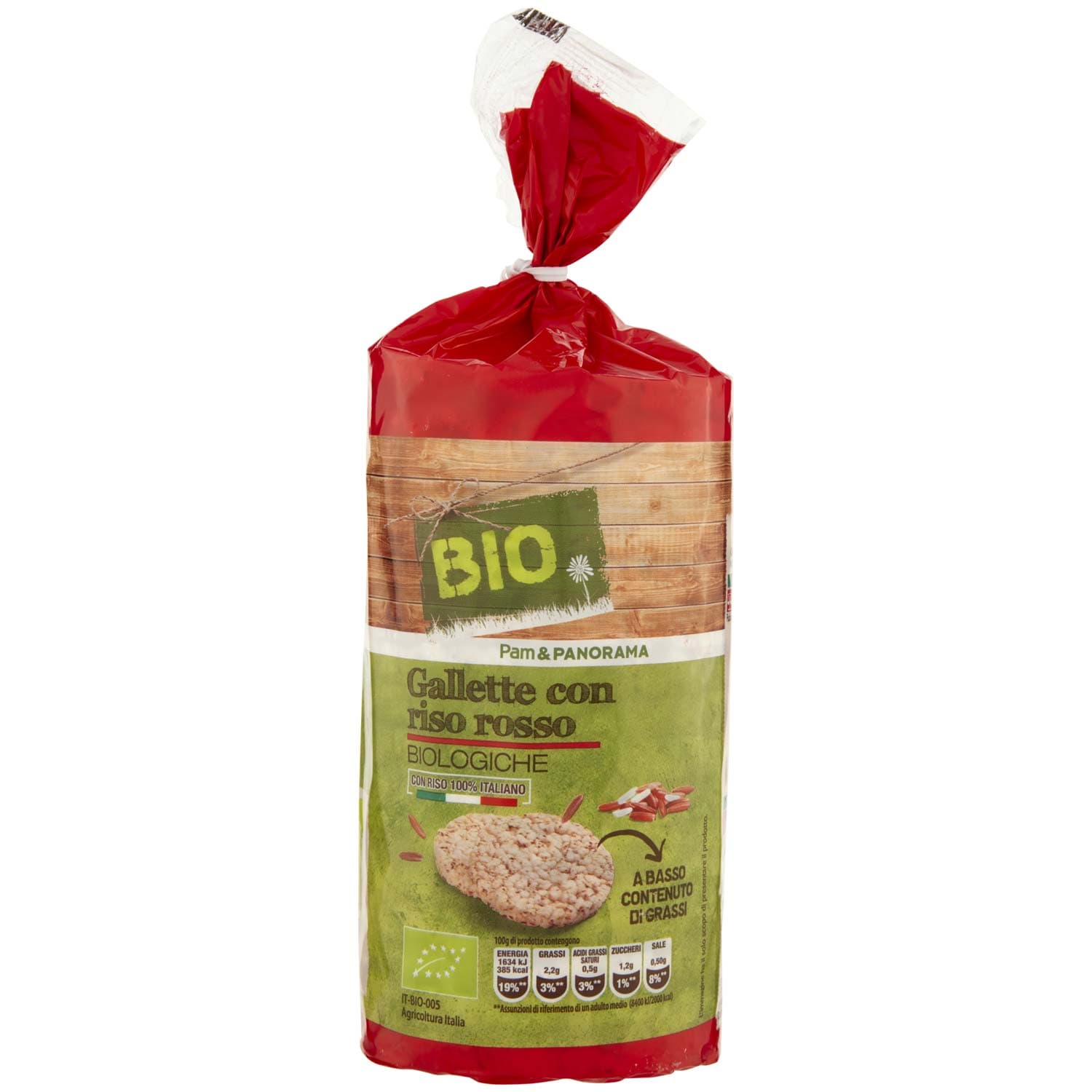BIO Gallette con riso rosso Biologiche 100 g – immagine 2
