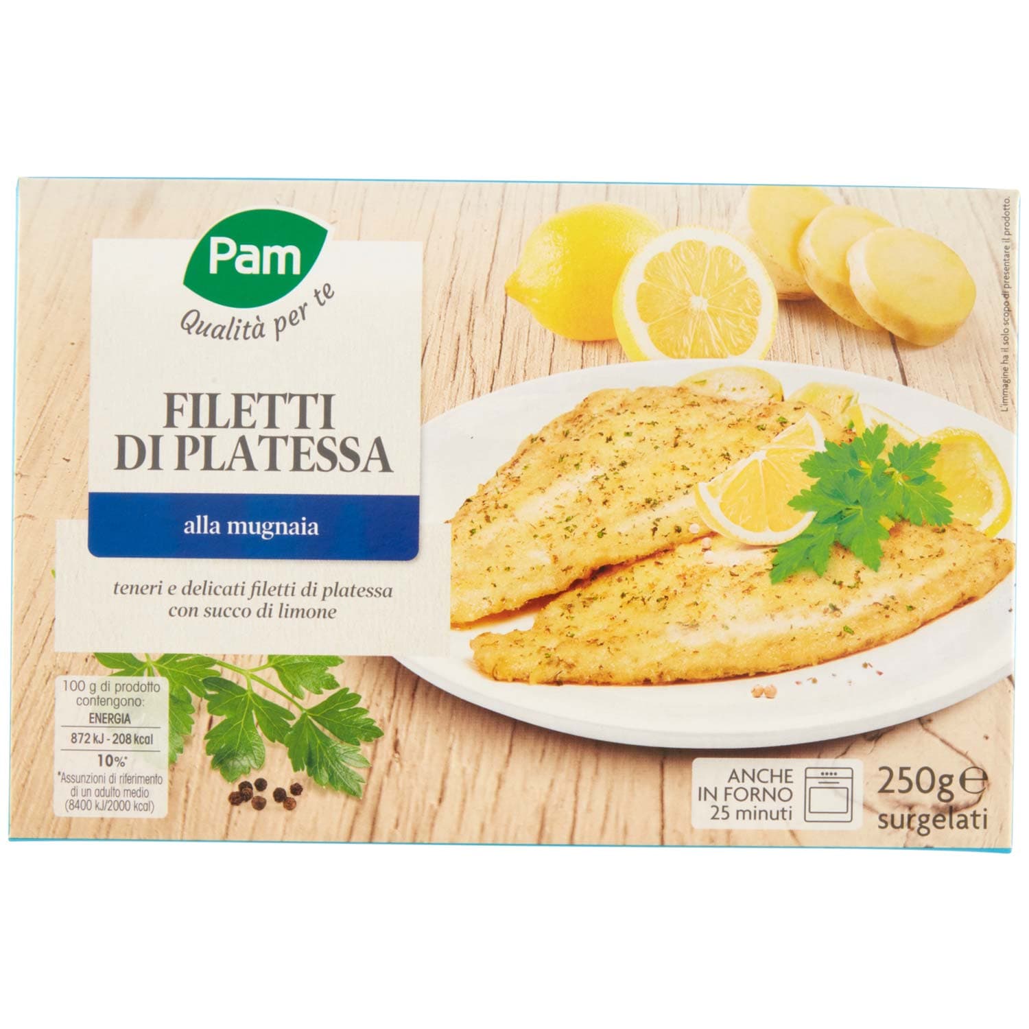 PAM PANORAMA Filetti di Platessa alla mugnaia surgelati 300g (100g x 3) – immagine 2