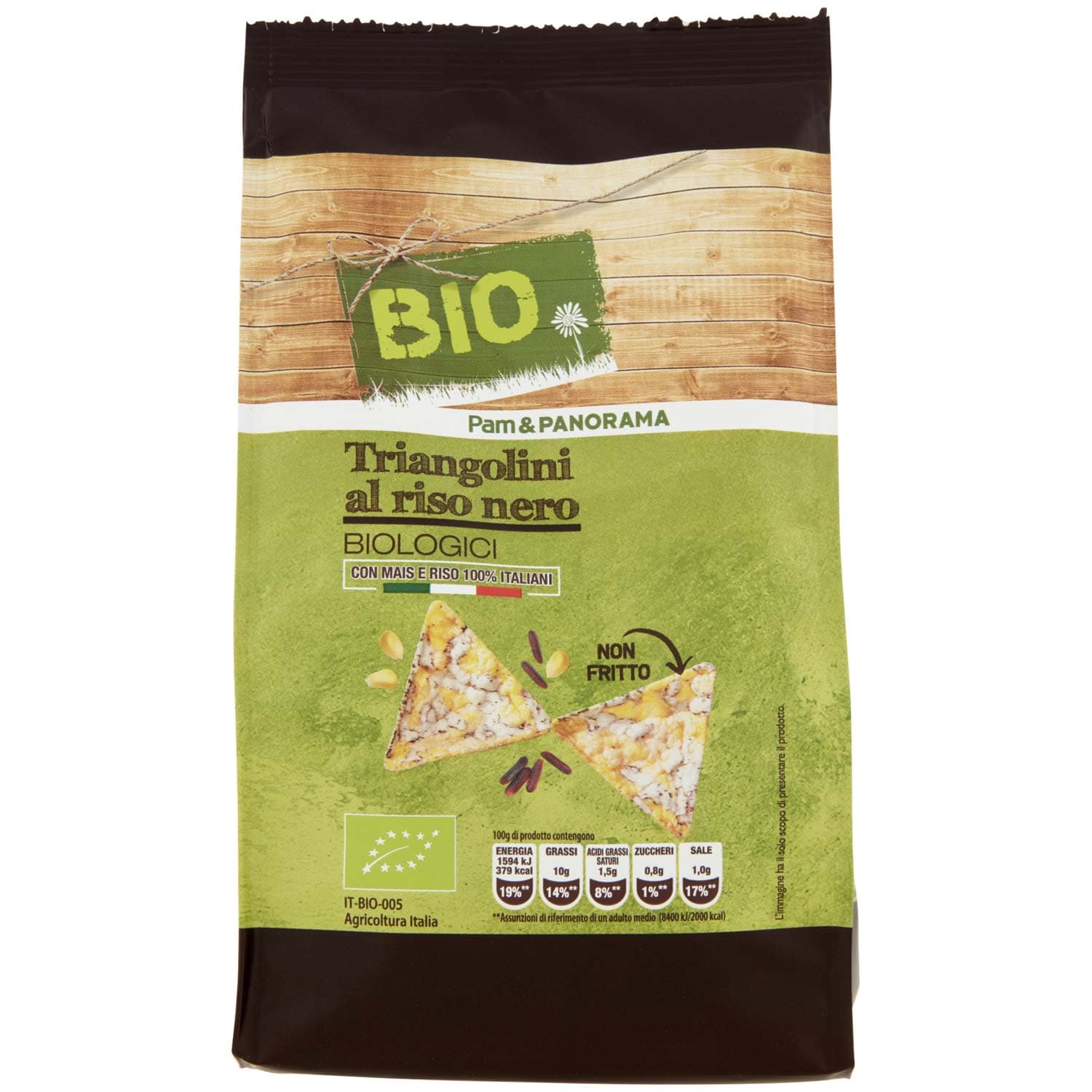 BIO Triangolini al riso nero Biologici 80 g – immagine 2