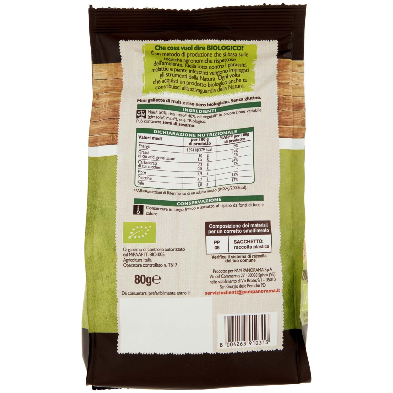 BIO Triangolini al riso nero Biologici 80 g – immagine 4