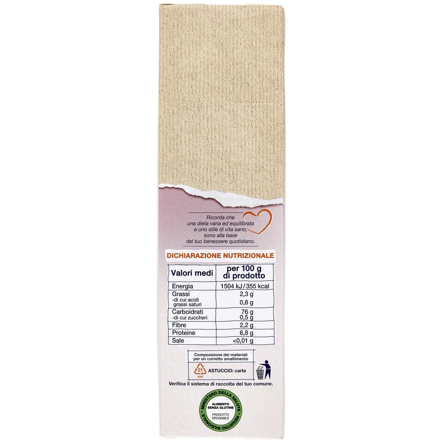 SEMPLICI E BUONI Senza Glutine Penne Rigate Riso e Mais 400 g – immagine 5