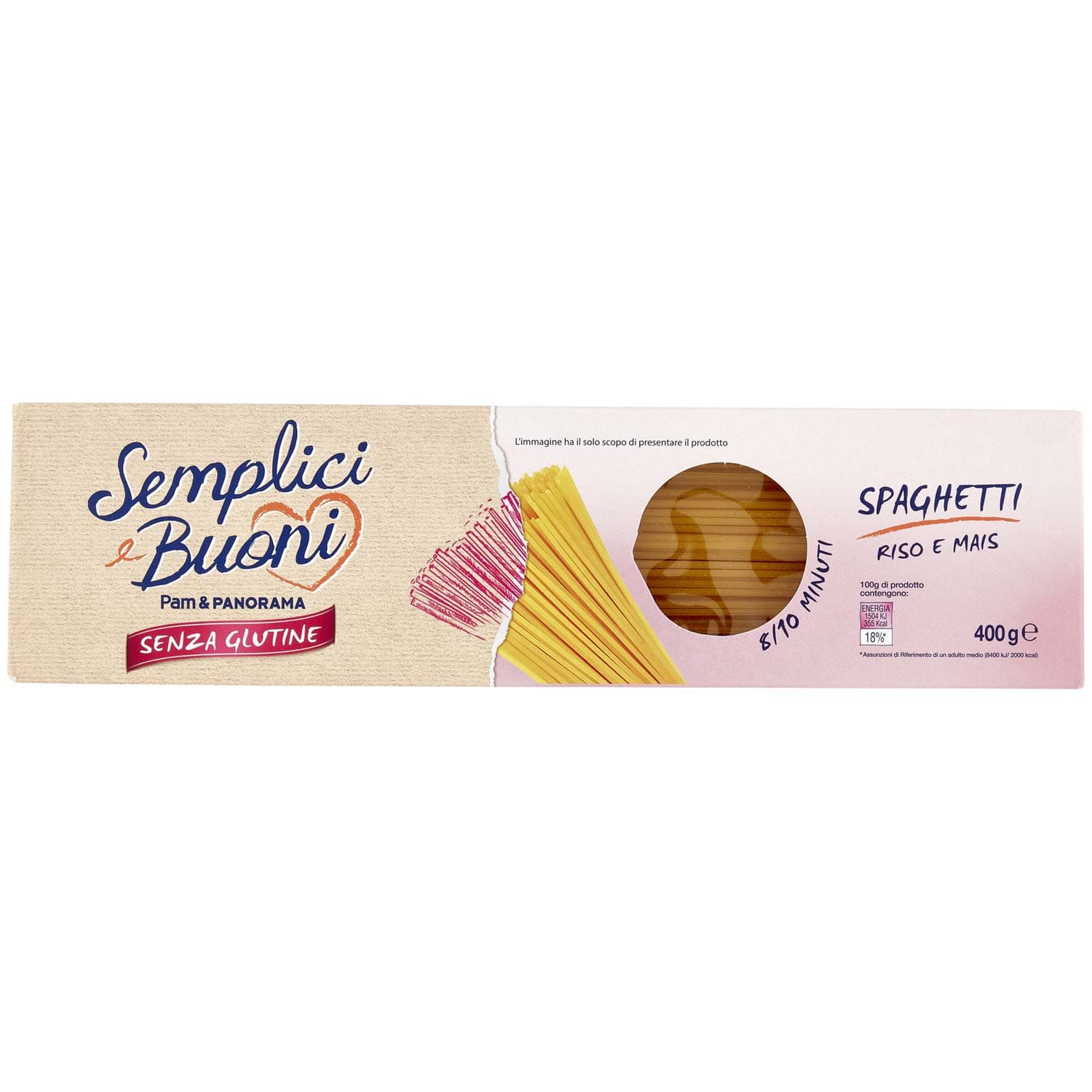 SEMPLICI E BUONI Senza Glutine Spaghetti Riso e Mais 400 g – immagine 2