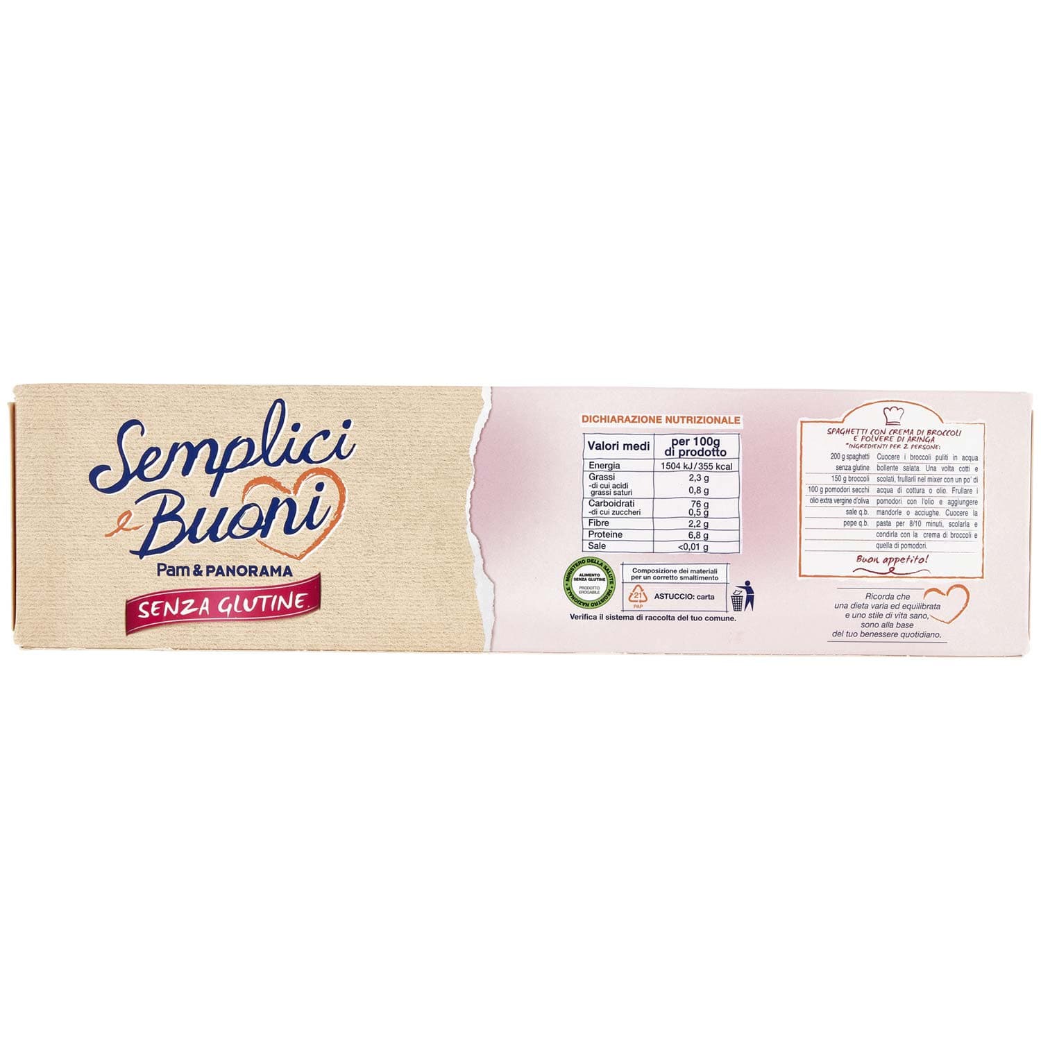 SEMPLICI E BUONI Senza Glutine Spaghetti Riso e Mais 400 g – immagine 4