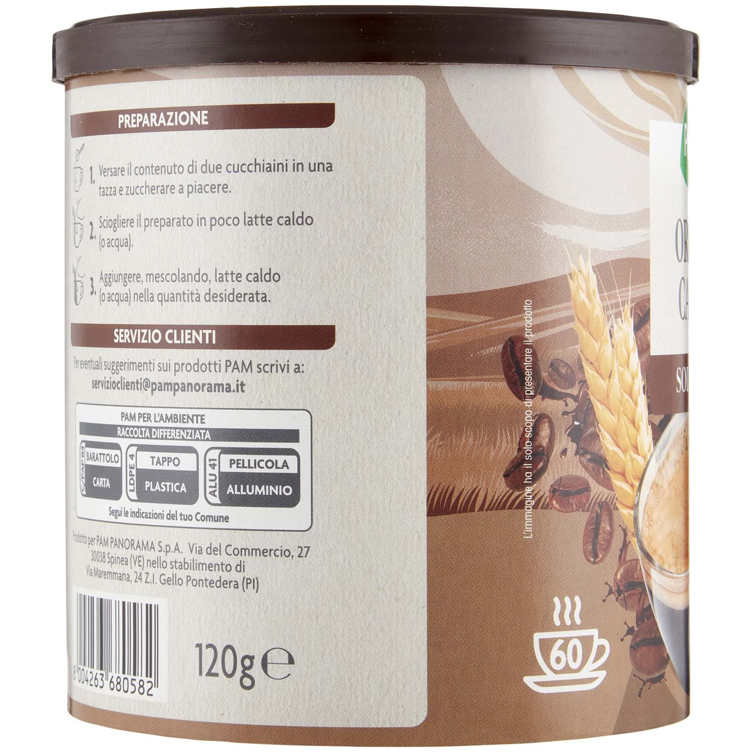 PAM Qualità per te Orzo e Caffè solubile 120 g – immagine 3