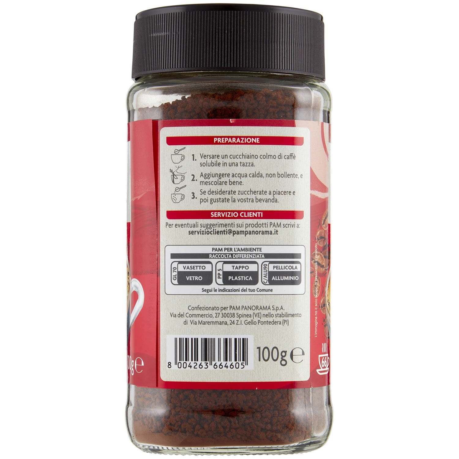 PAM Qualità per te Caffè Solubile 100 g – immagine 3