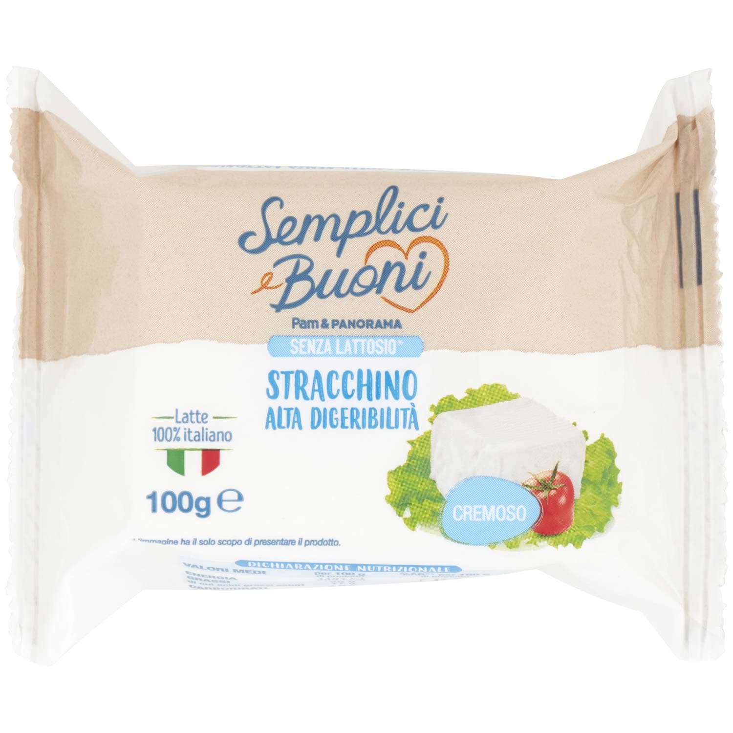 SEMPLICI E BUONI Senza Lattosio Stracchino Alta Digeribilità 100 g – immagine 2