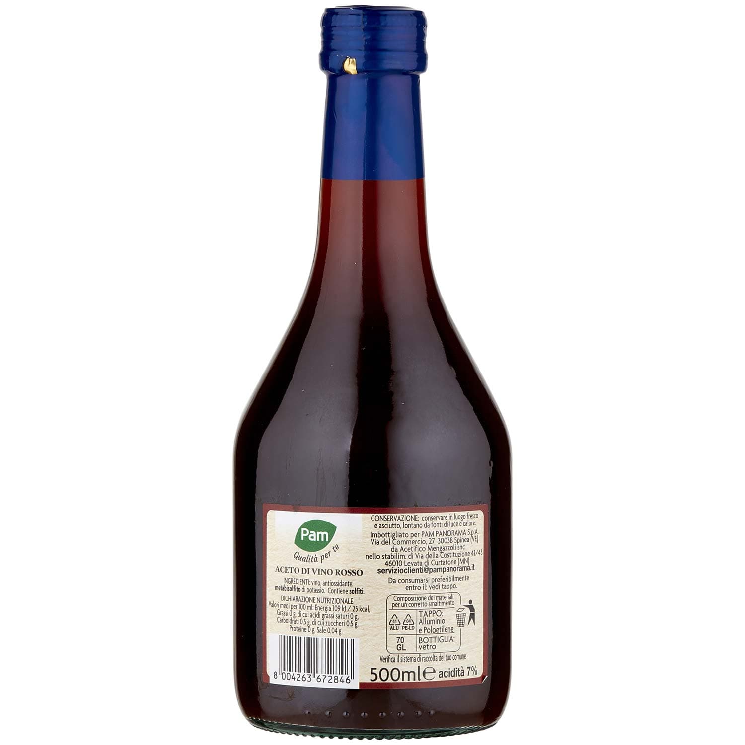PAM PANORAMA Aceto di Vino Rosso 500 ml – immagine 4