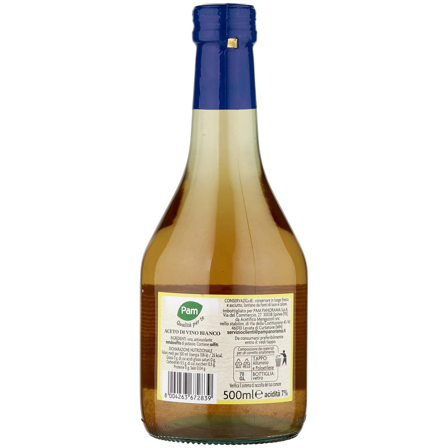 PAM PANORAMA Aceto di Vino Bianco 500 ml – immagine 4