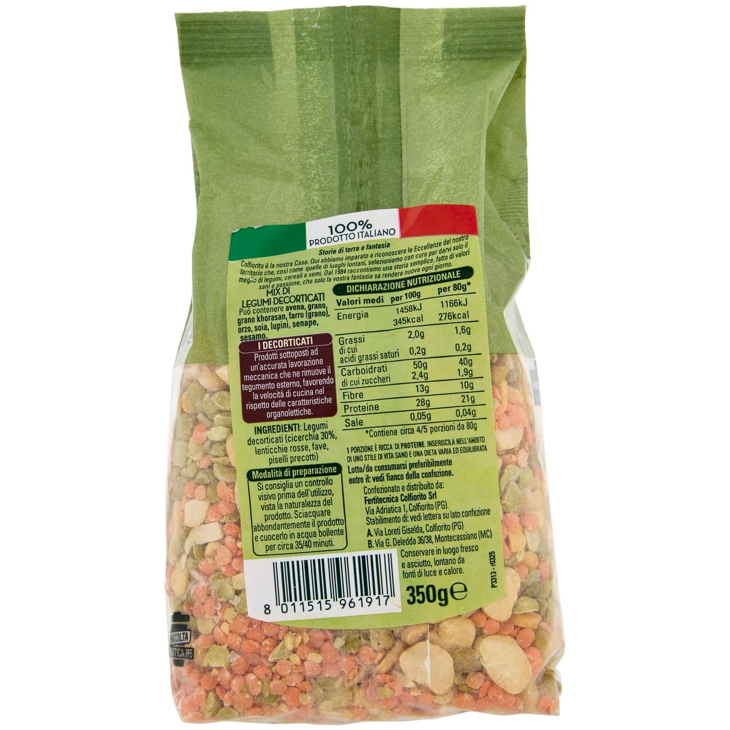 Colfiorito mix legumi e cicerchia decorticato 350 g – immagine 4