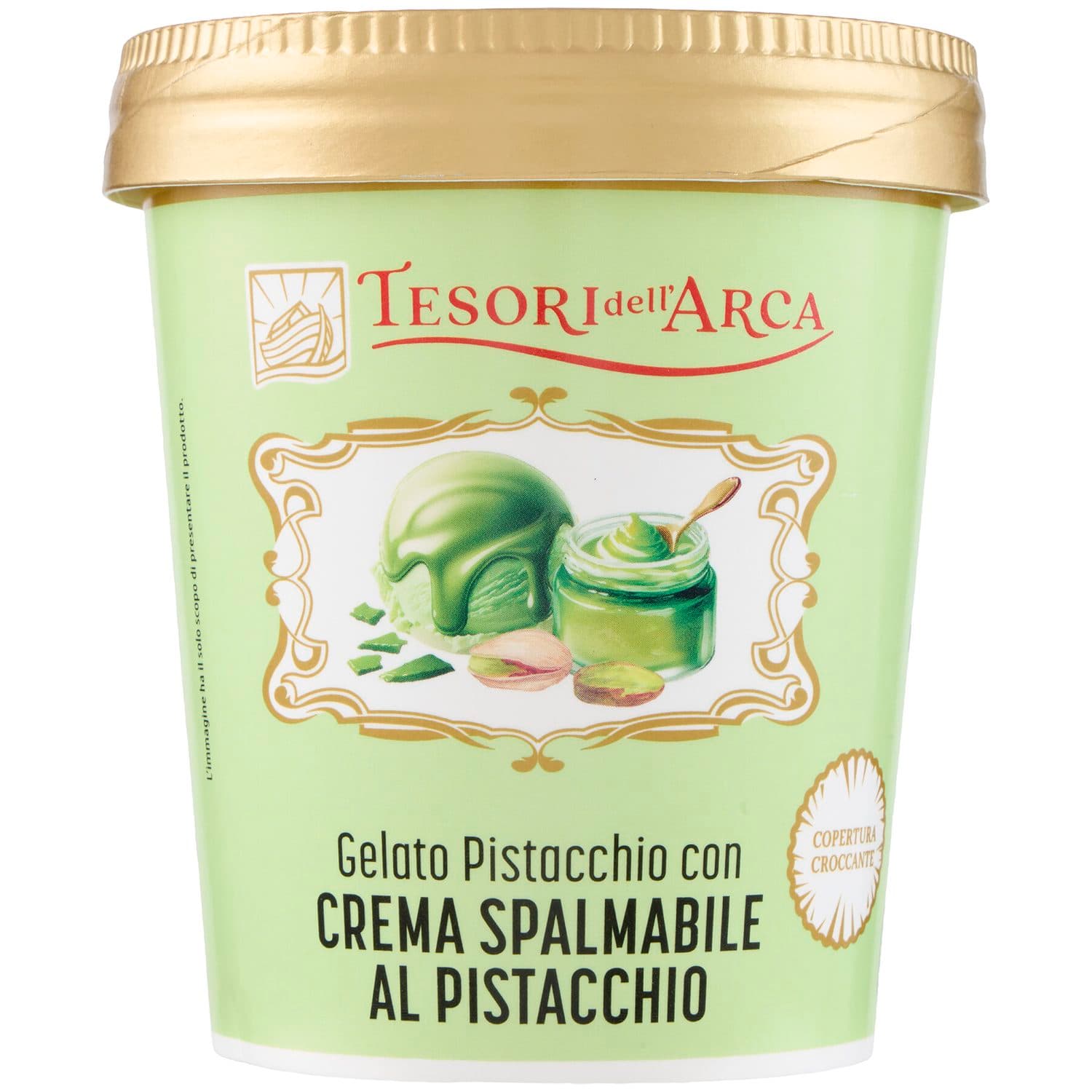 TESORI DELL'ARCA Gelato Pistacchio con Crema Spalmabile al Pistacchio 230 g – immagine 2
