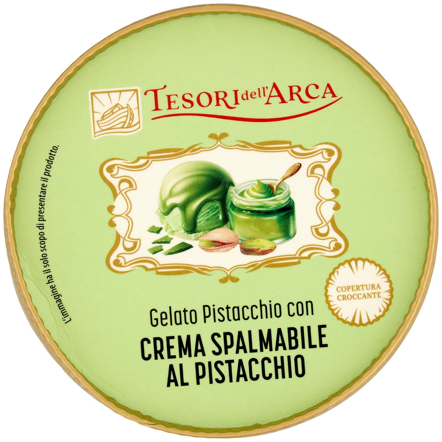 TESORI DELL'ARCA Gelato Pistacchio con Crema Spalmabile al Pistacchio 230 g – immagine 6