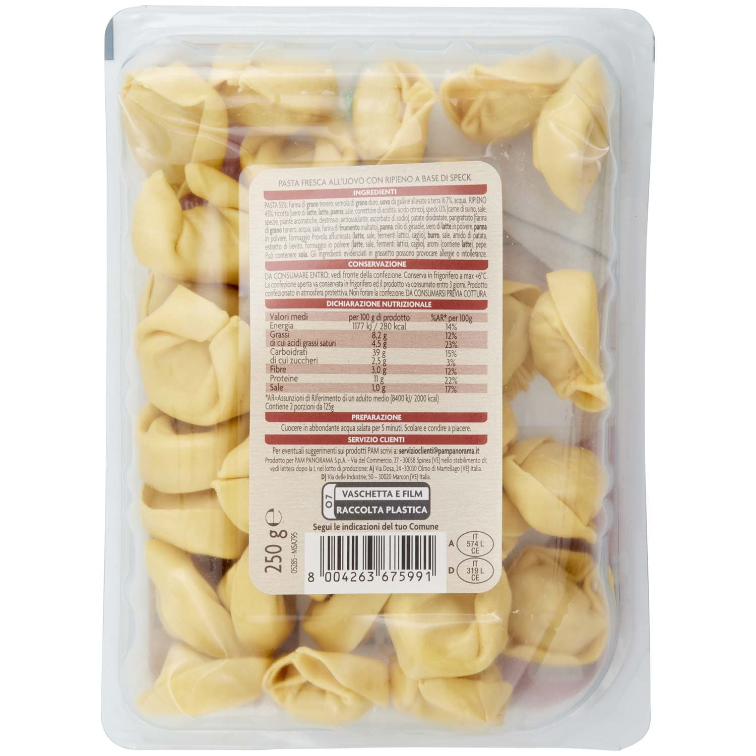PAM Qualità per te Tortelloni allo speck 250 g – immagine 4