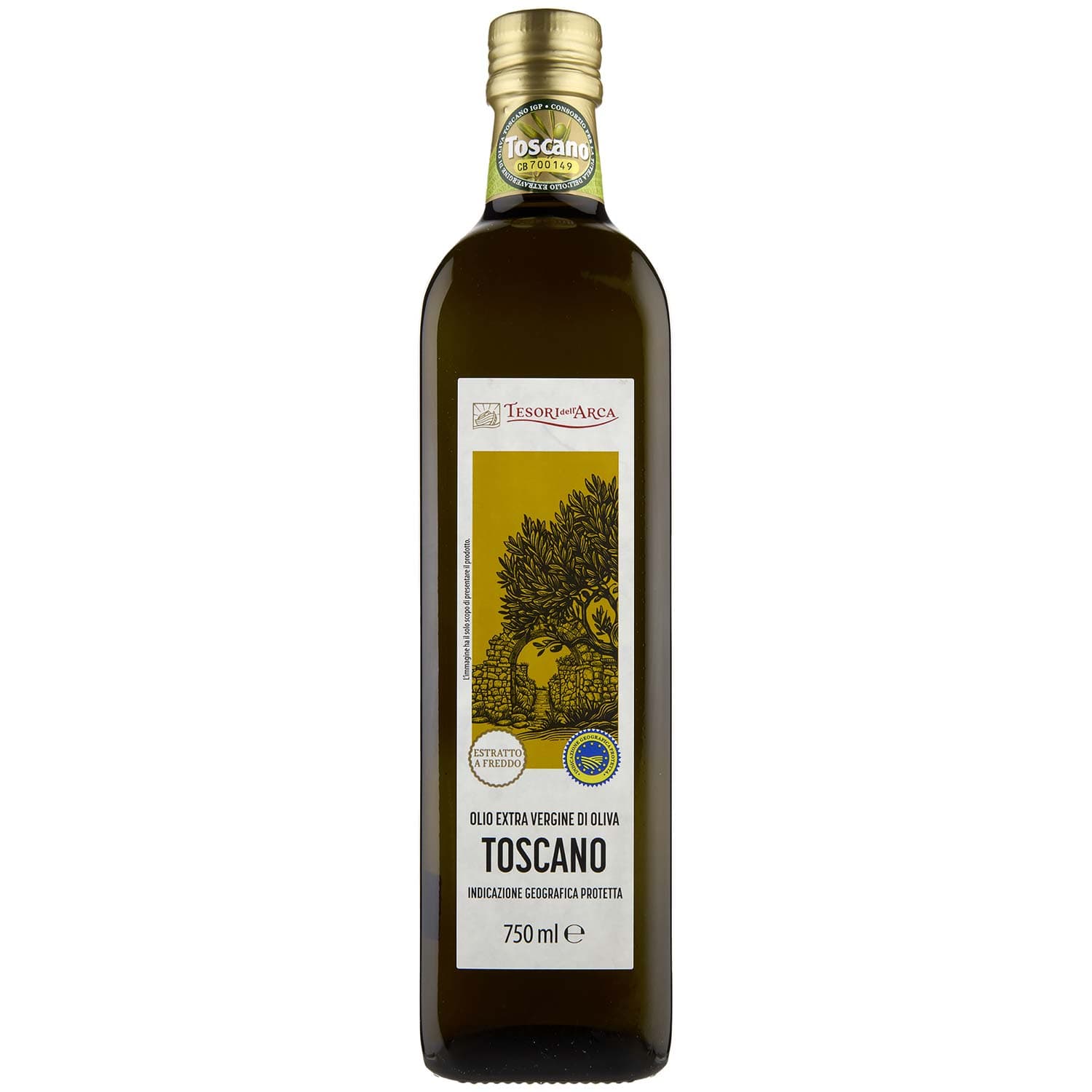 TESORI DELL'ARCA Olio Extra Vergine di Oliva Toscano IGP 750 ml – immagine 2