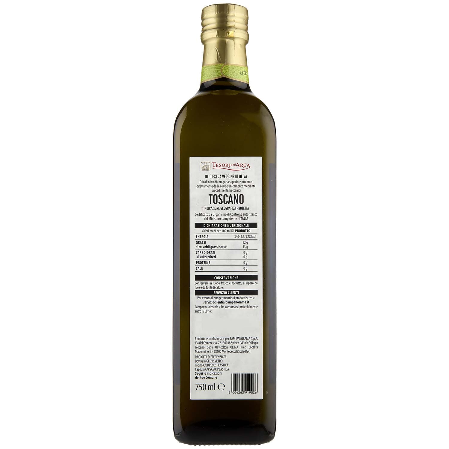 TESORI DELL'ARCA Olio Extra Vergine di Oliva Toscano IGP 750 ml – immagine 4