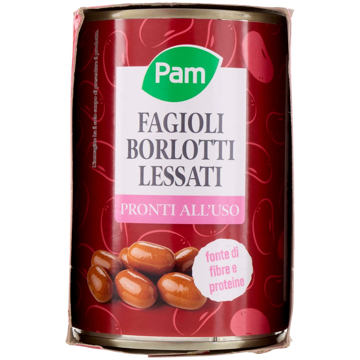 PAM Fagioli Borlotti Lessati 3 x 400 g – immagine 3
