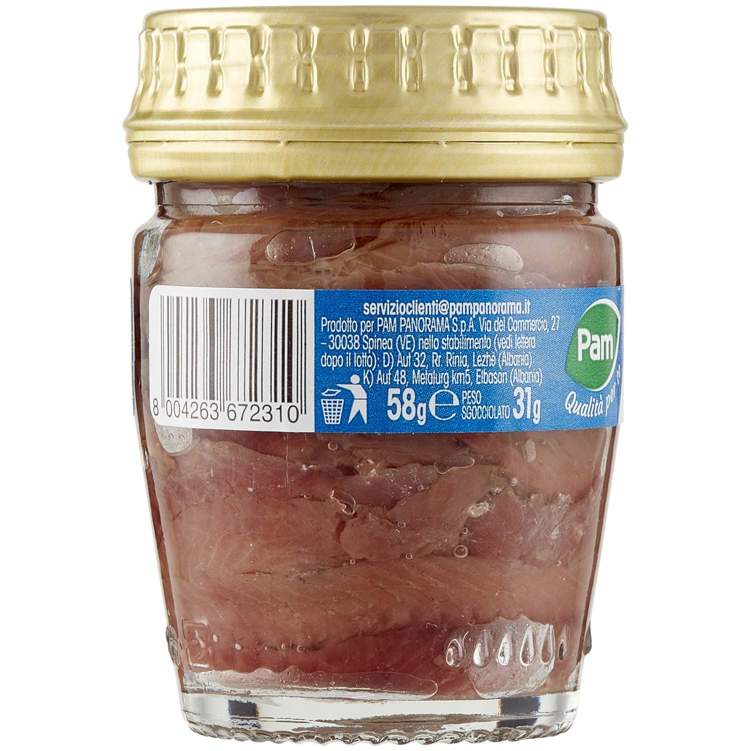 PAM PANORAMA Filetti di Alici in olio d'oliva 58 g – immagine 3