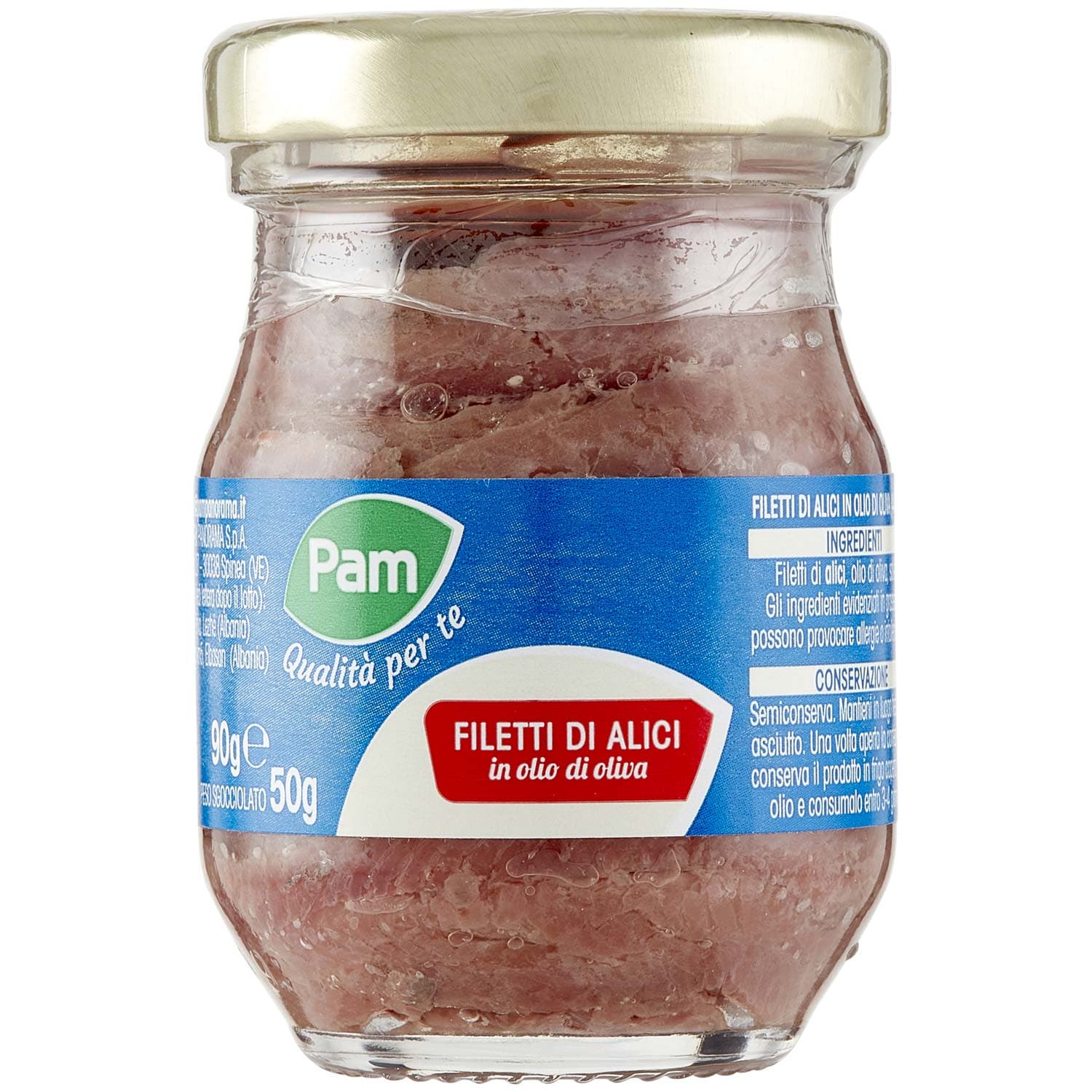 PAM PANORAMA Filetti di Alici in olio d'oliva 90 g – immagine 2