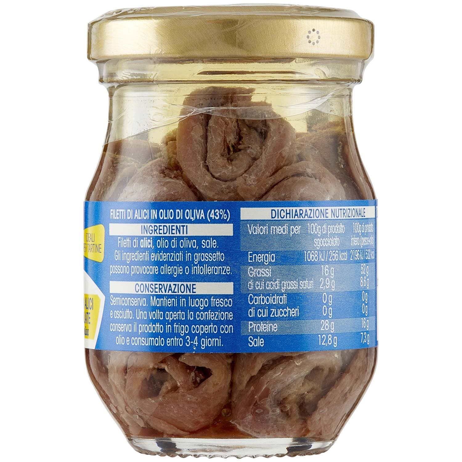 PAM PANORAMA Filetti di Alici Arrotolate in olio d'oliva 90 g – immagine 5