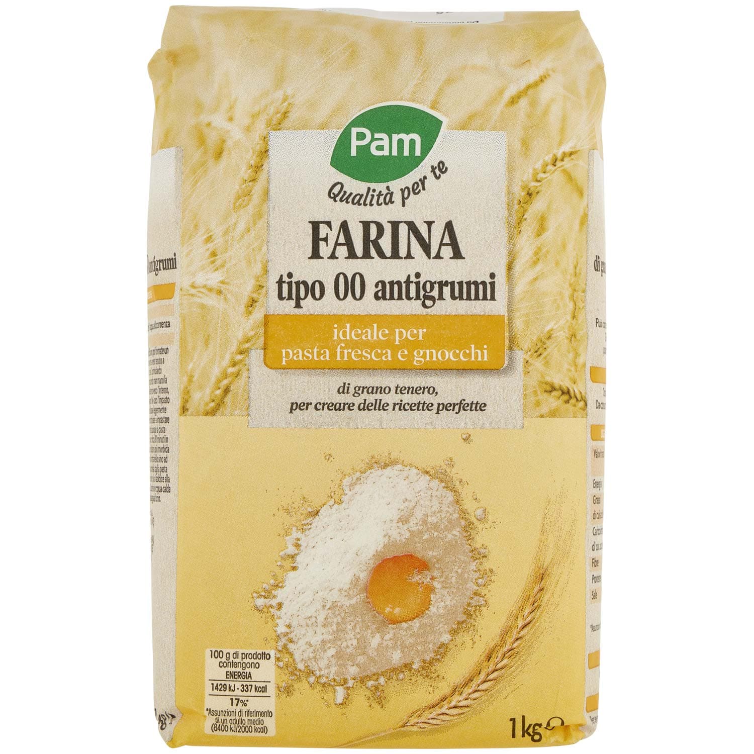 PAM PANORAMA Farina Tipo 00 Antigrumi 1 kg – immagine 2
