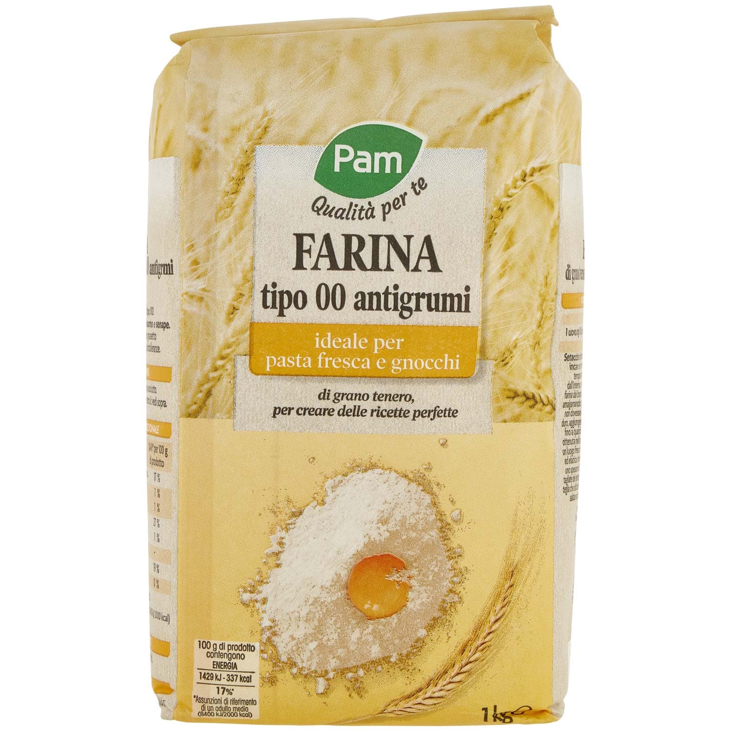 PAM PANORAMA Farina Tipo 00 Antigrumi 1 kg – immagine 4
