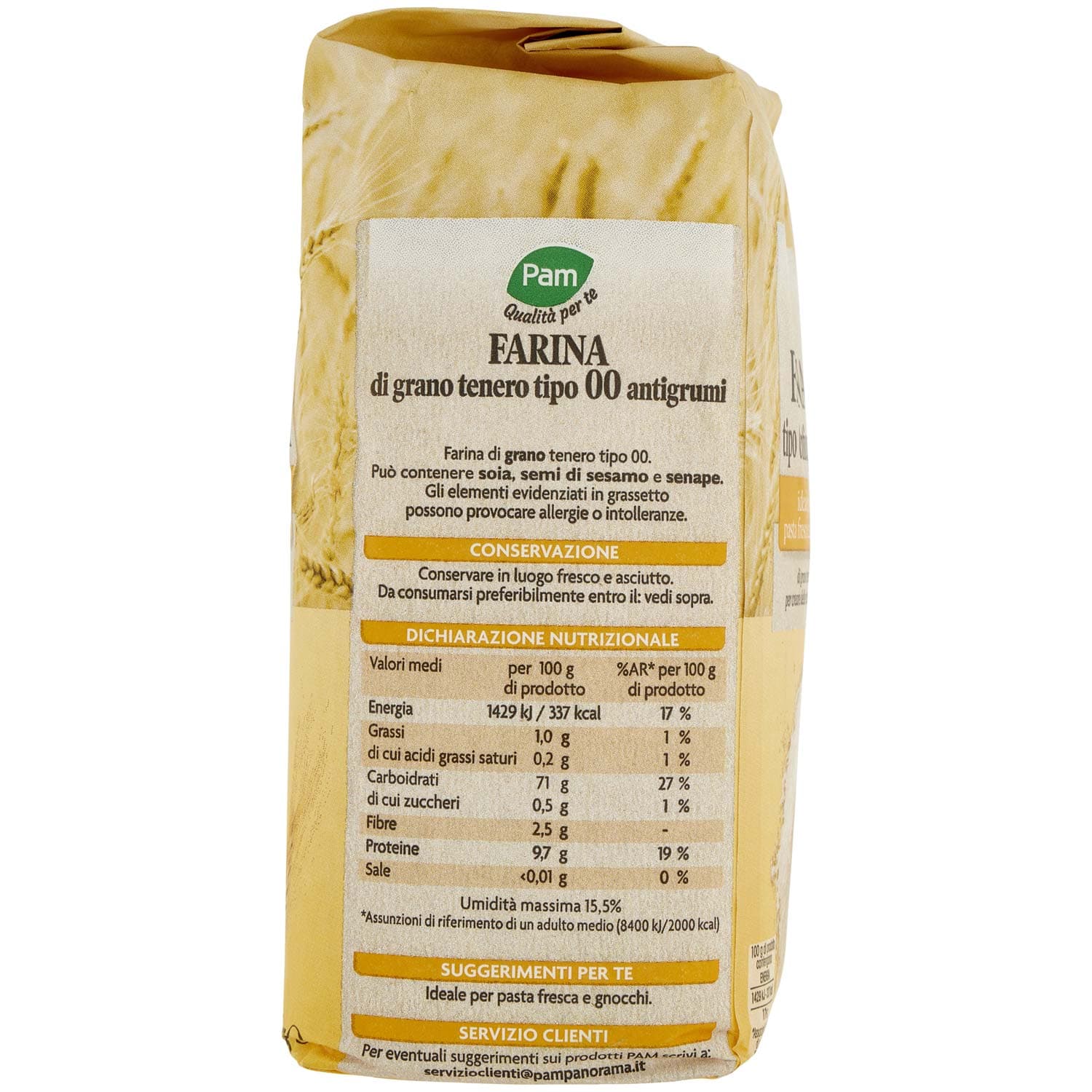 PAM PANORAMA Farina Tipo 00 Antigrumi 1 kg – immagine 5