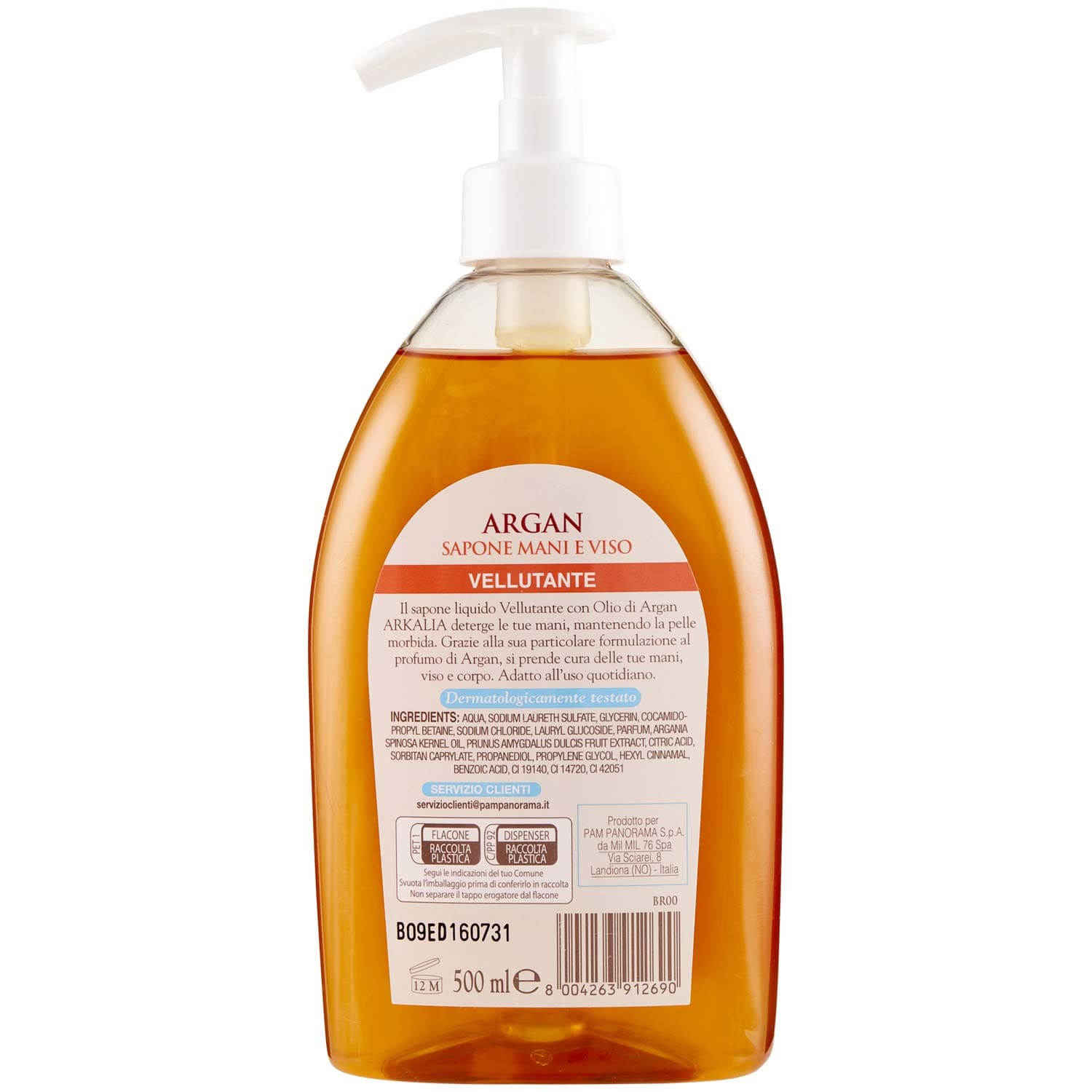 ARKALIA Argan Sapone Mani e Viso 500 ml – immagine 4