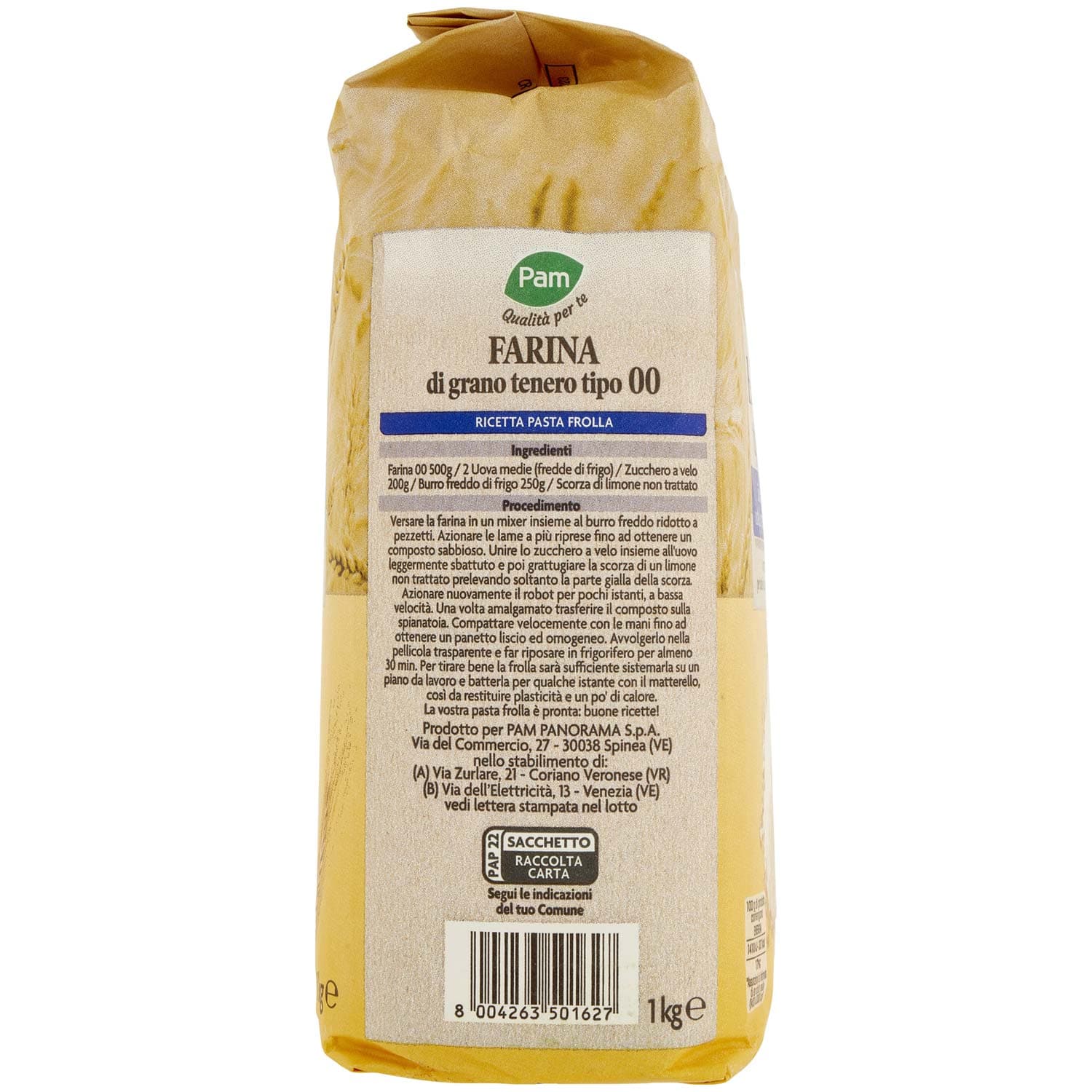 PAM PANORAMA Farina Tipo 00 1 kg – immagine 3