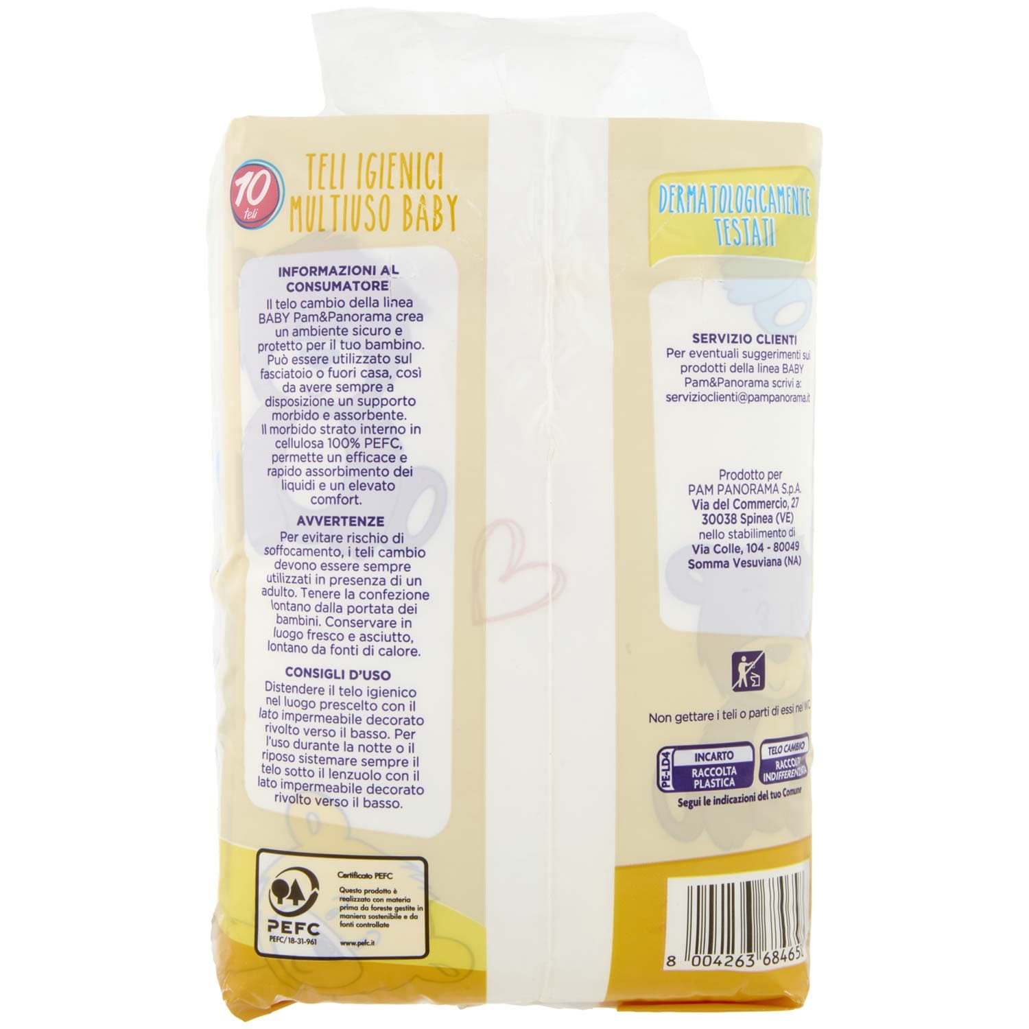 PAM PANORAMA Linea Baby Teli cambio 10 pz – immagine 3