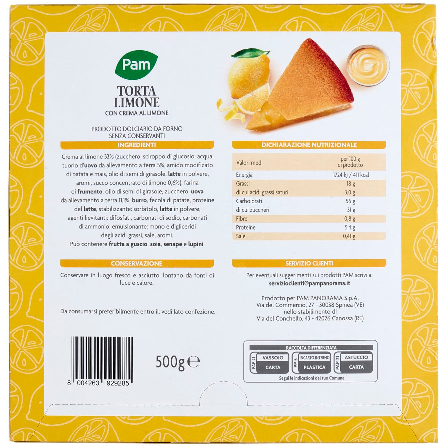 PAM PANORAMA Torta al limone 500 g – immagine 4