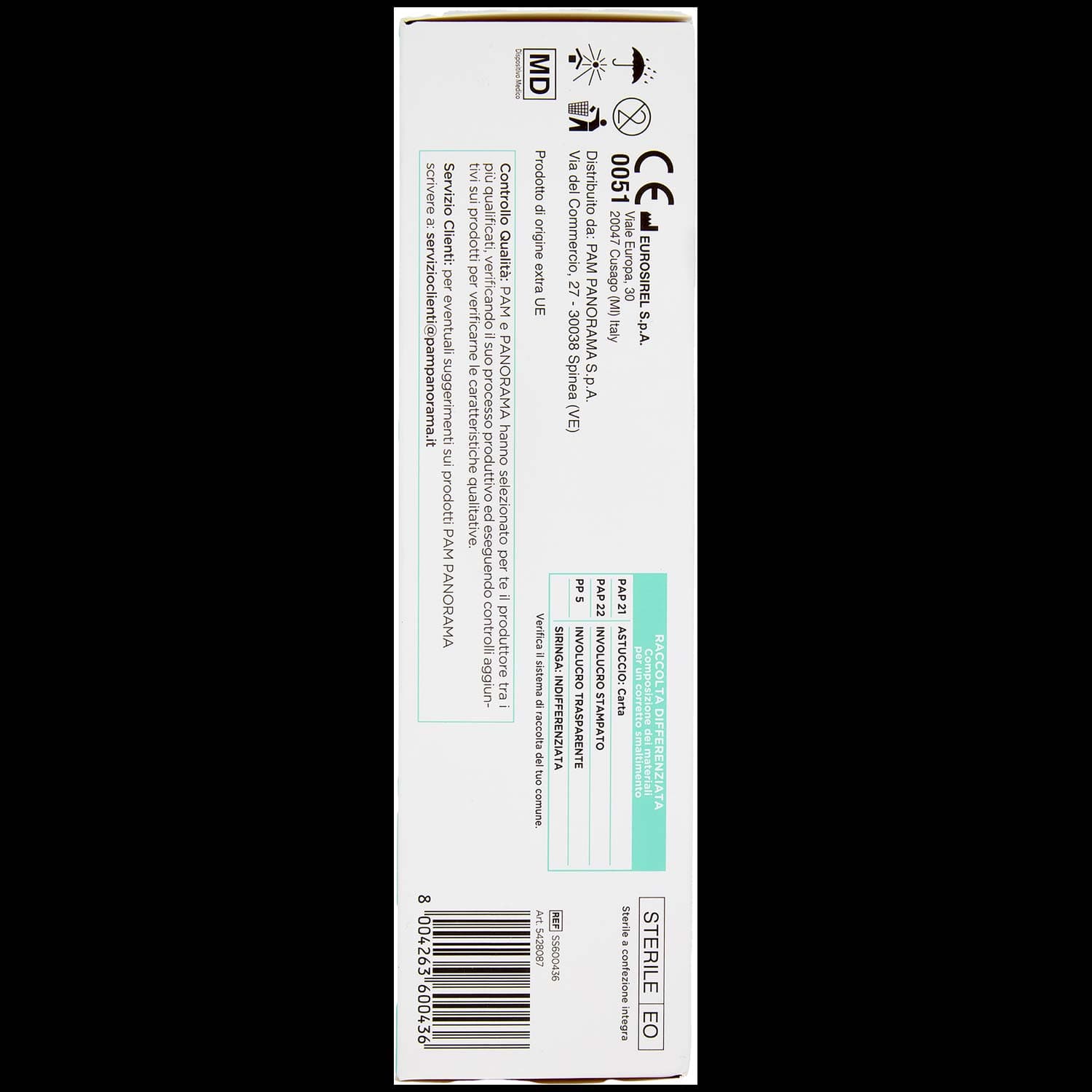 PAM PANORAMA Siringhe Sterili 5 ml 10 pz – immagine 5