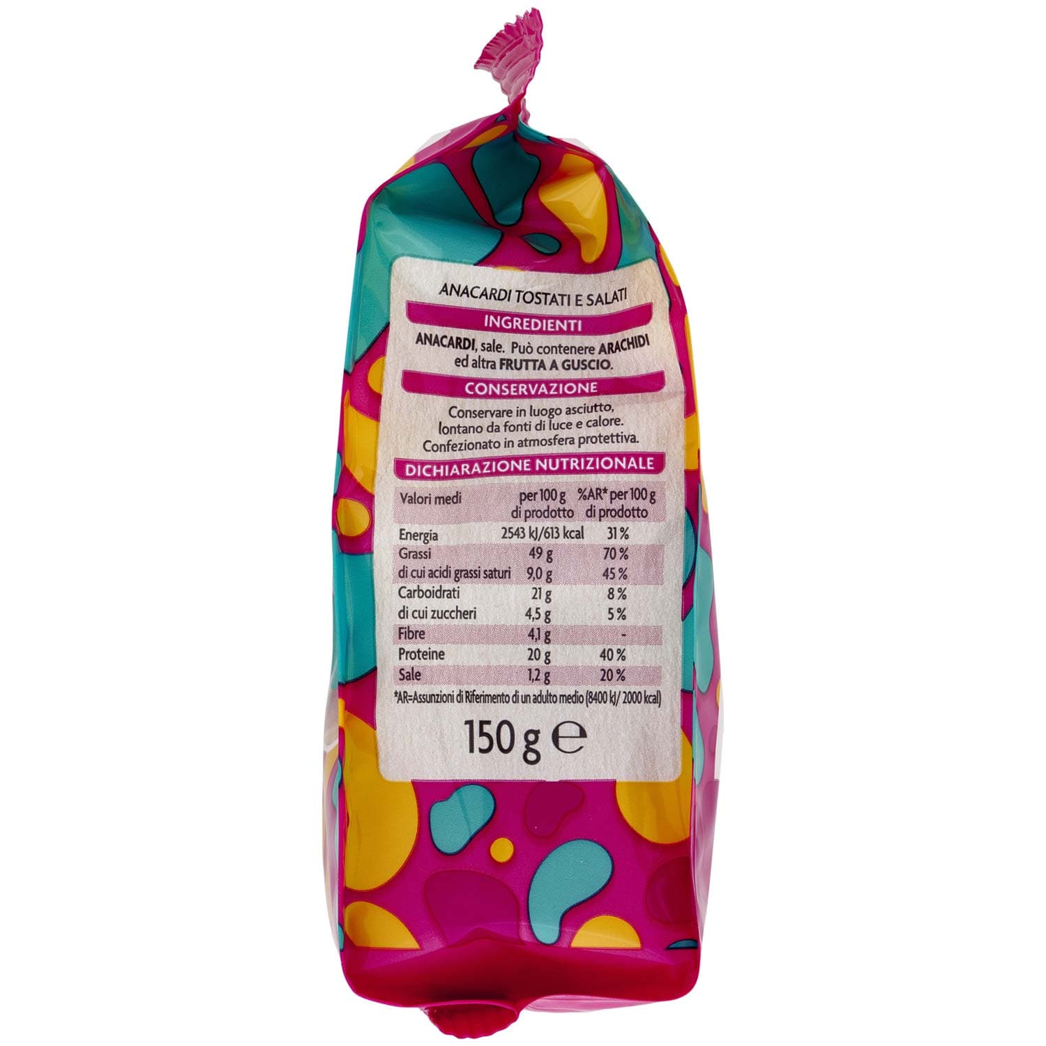 PAM Qualità per te Anacardi Tostati e Salati 150 g – immagine 5