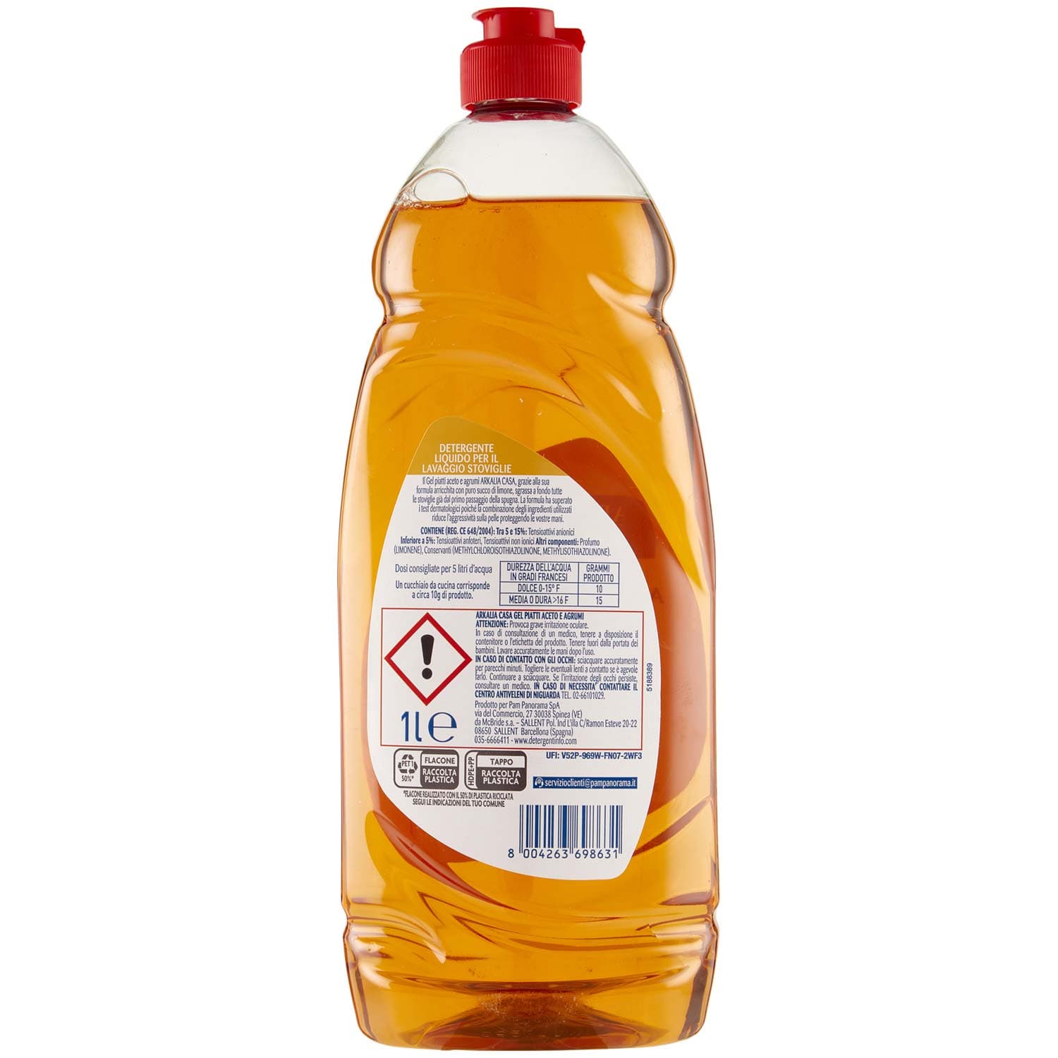 ARKALIA CASA Gel Piatti Aceto e Agrumi 1 L – immagine 4