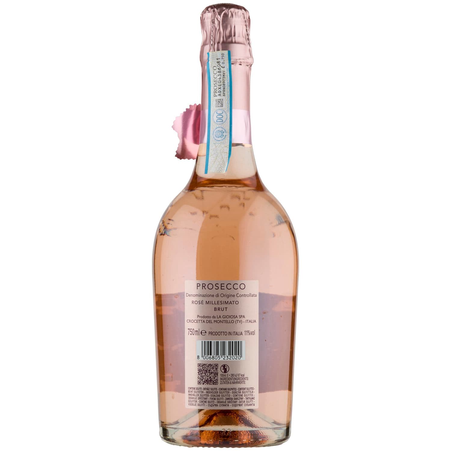 La Gioiosa Prosecco DOC Rosé Millesimato Brut 750 ml – immagine 4