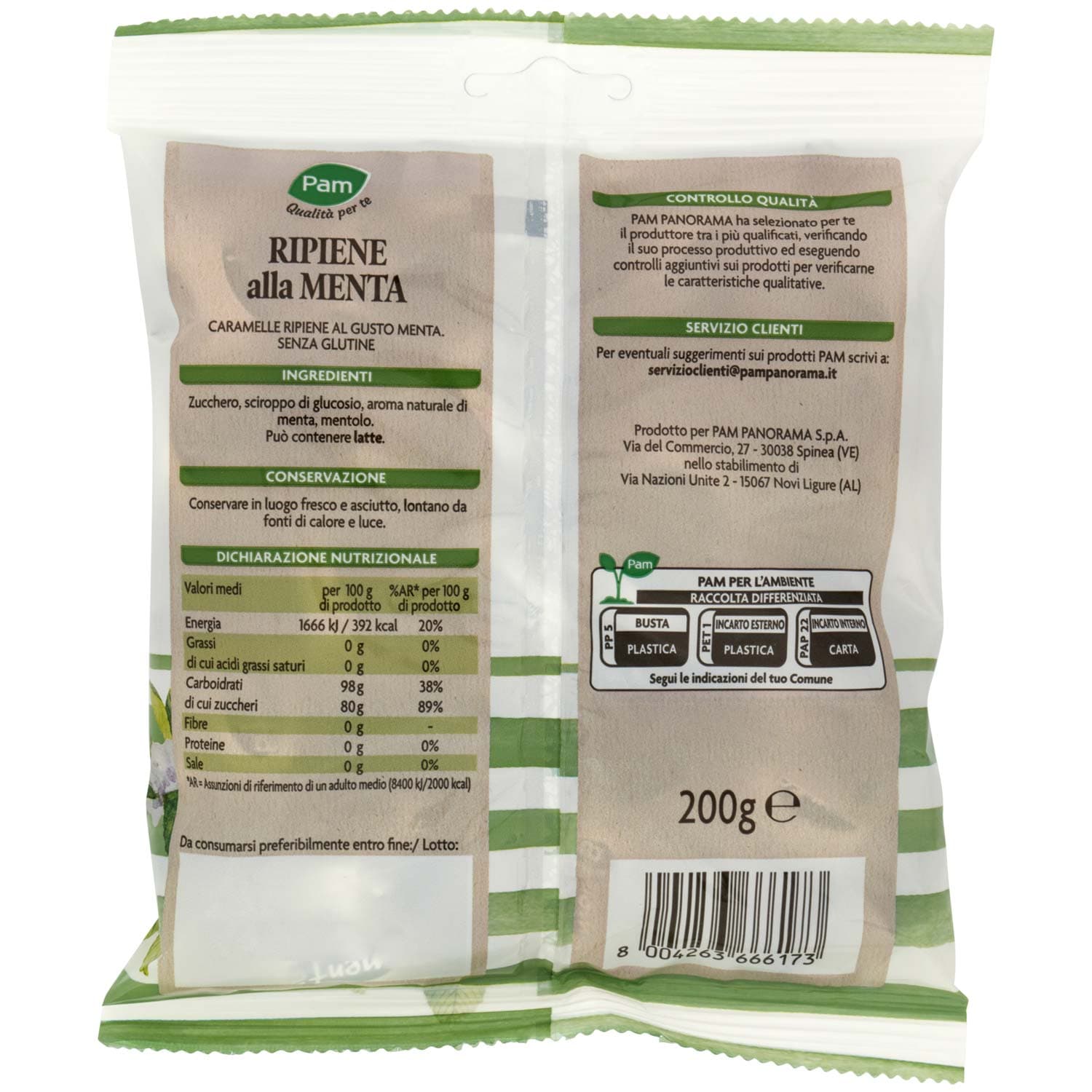 PAM PANORAMA Caramelle Ripiene menta ghiacciata 200 g – immagine 4