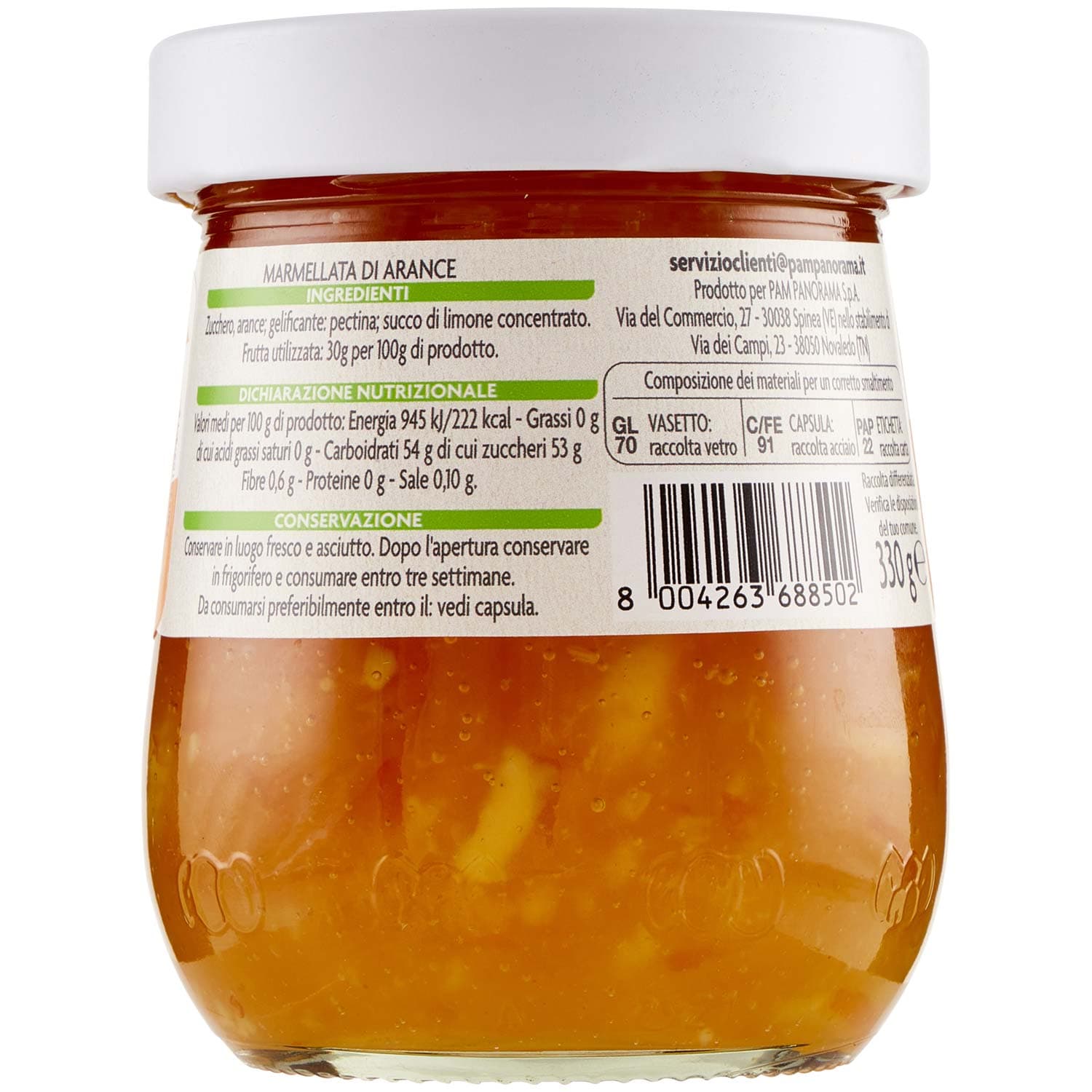 PAM Qualità per te Marmellata di arance 330 g – immagine 4