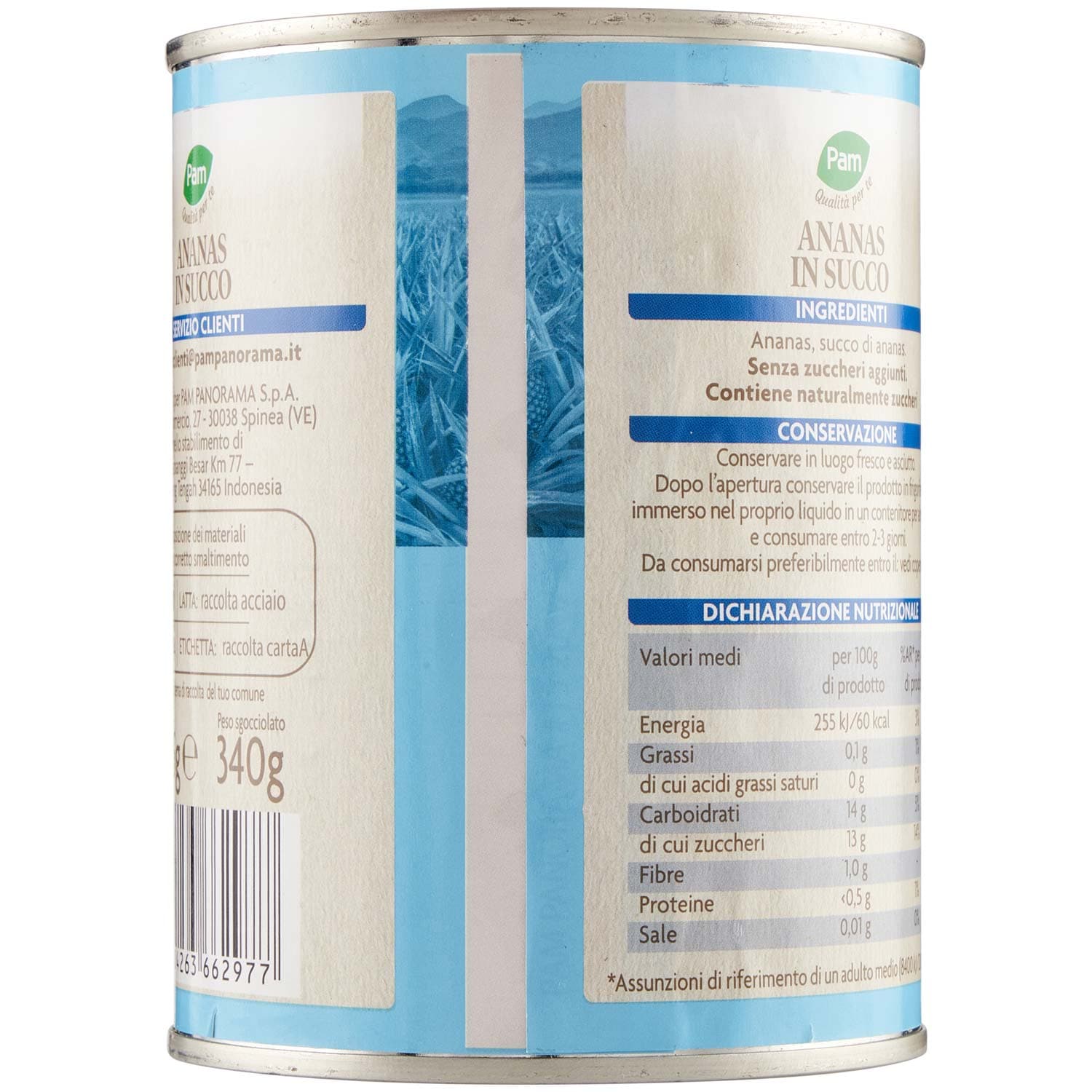 PAM Qualità per te Ananas a Fette al naturale 565 g – immagine 4