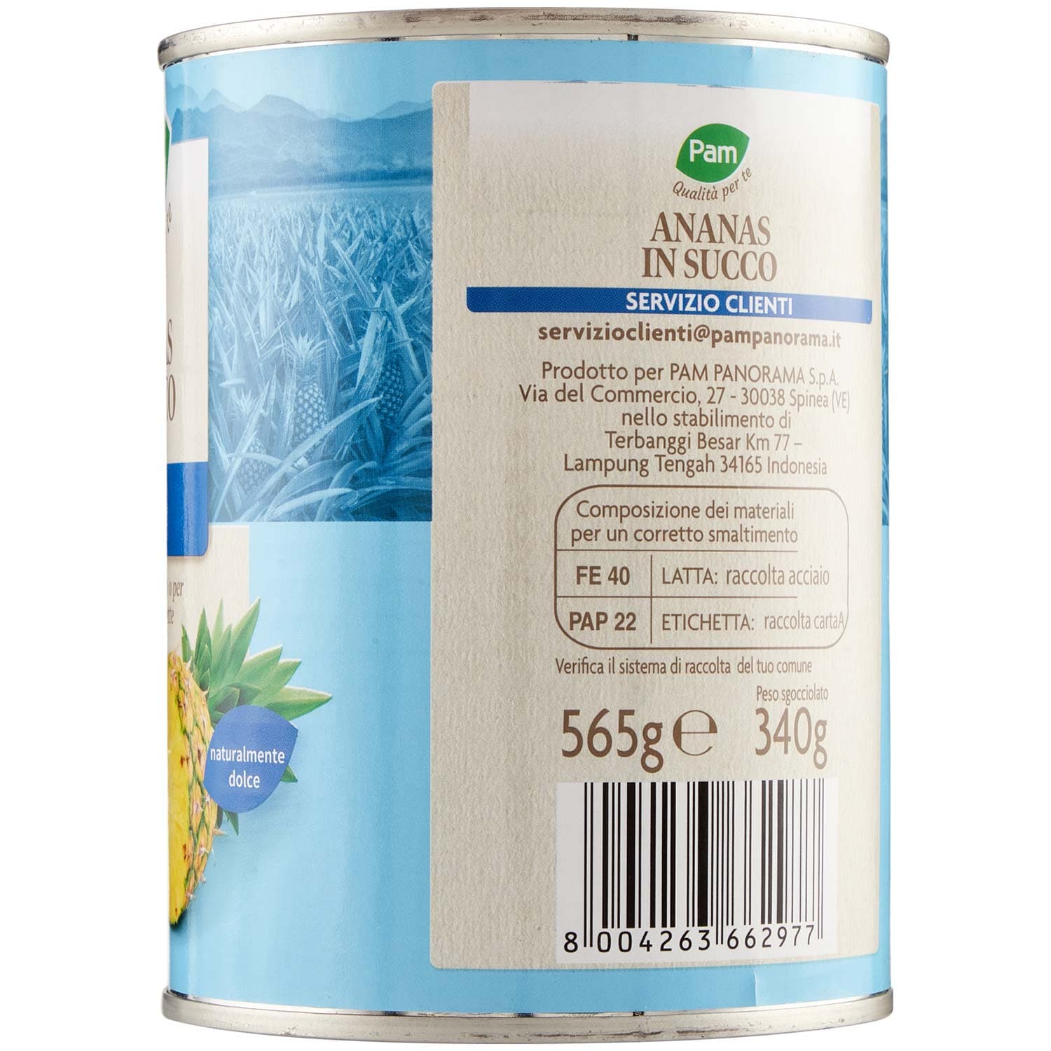 PAM Qualità per te Ananas a Fette al naturale 565 g – immagine 5