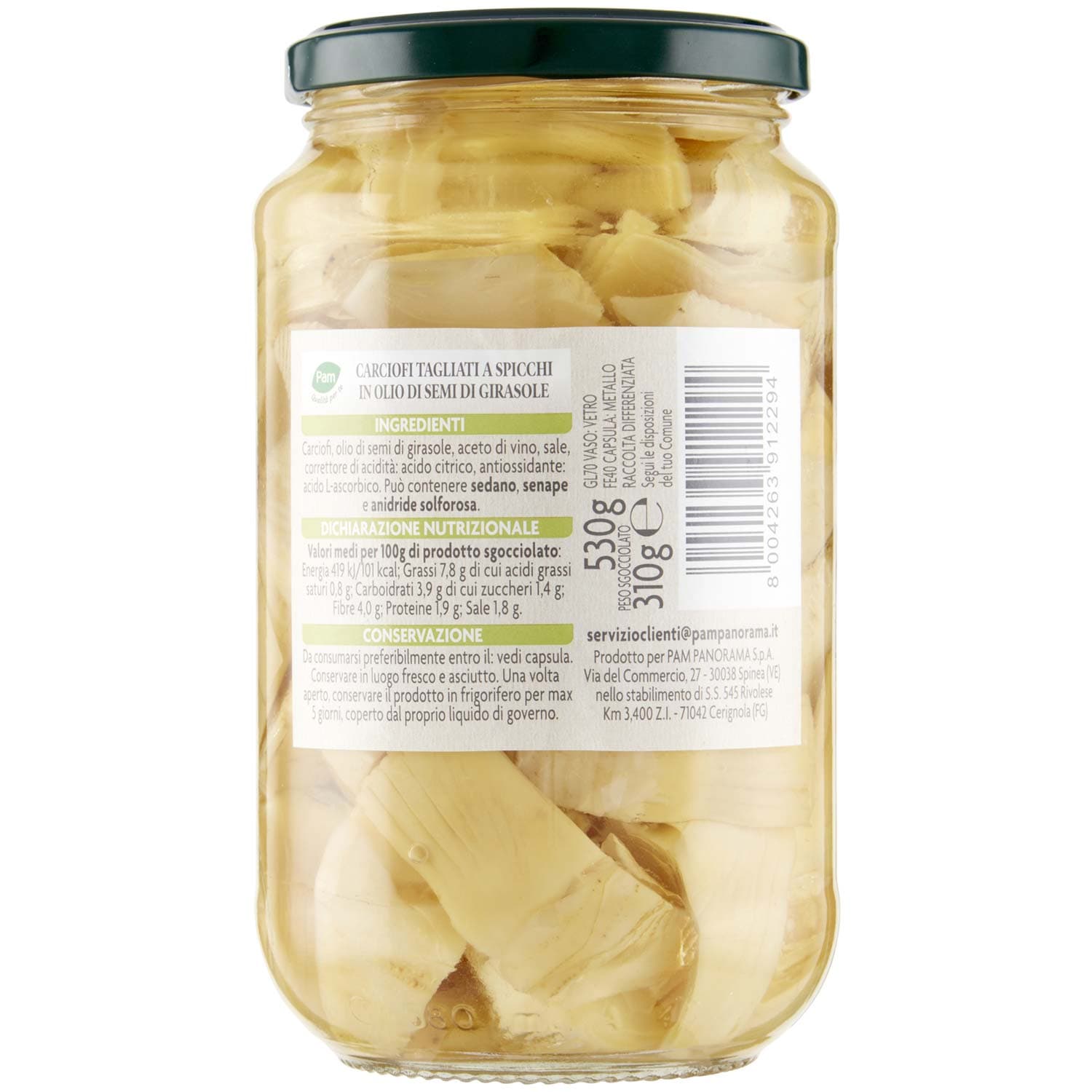 PAM Qualità per te Carciofi a Spicchi 530 g – immagine 4