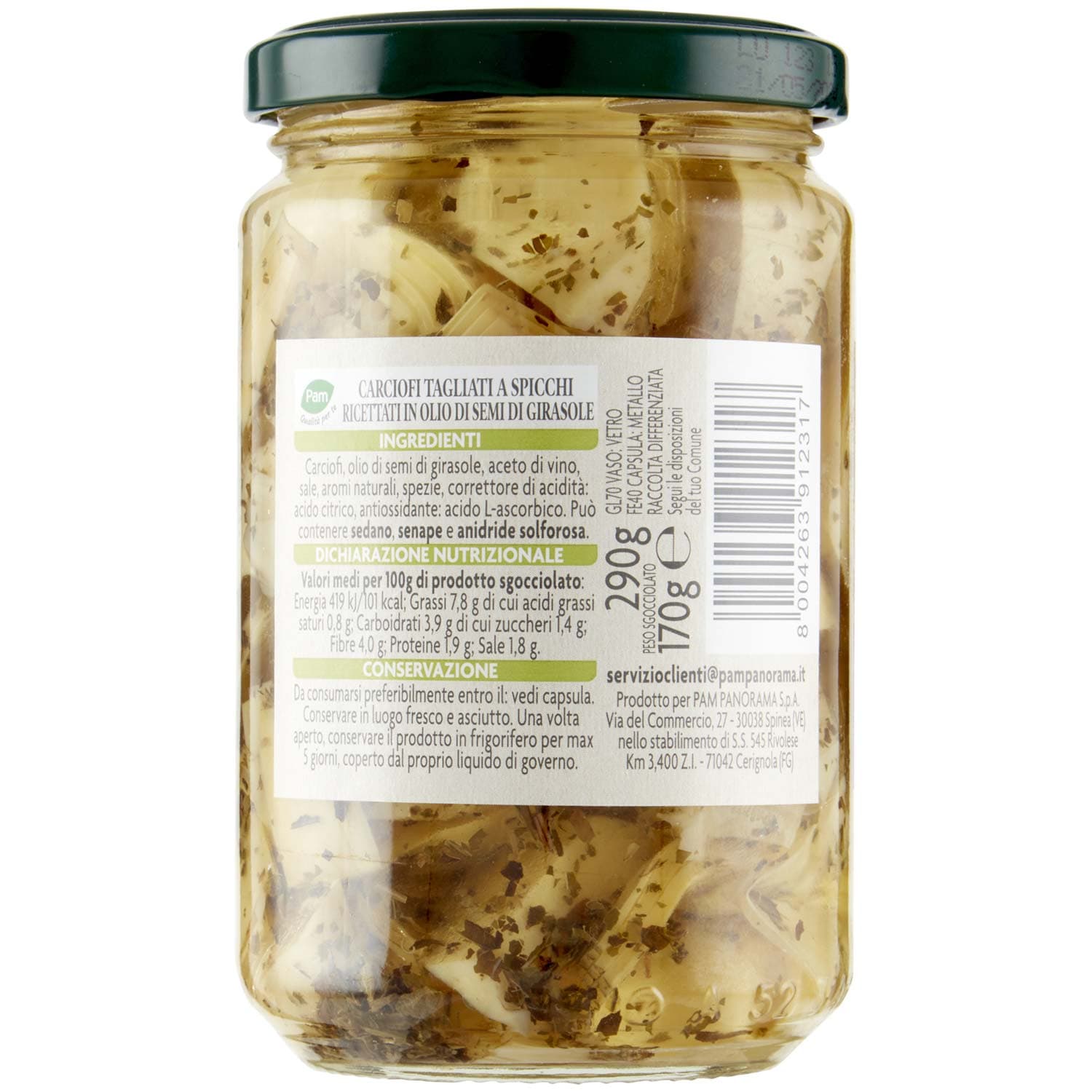 PAM Qualità per te Carciofi a Spicchi alla Contadina 290 g – immagine 4