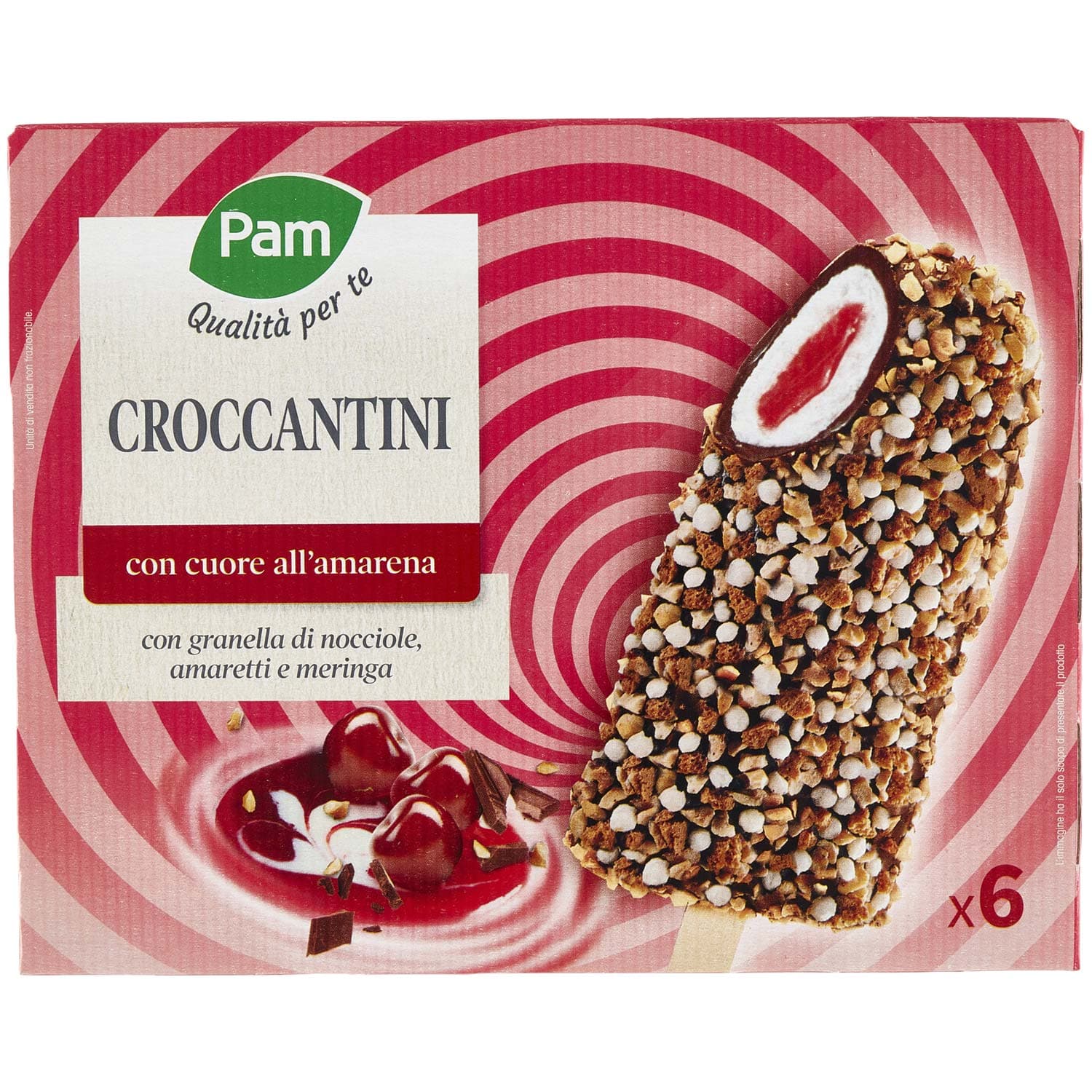 PAM Qualità per te Croccantini con cuore all'amarena 6 x 60 g – immagine 2