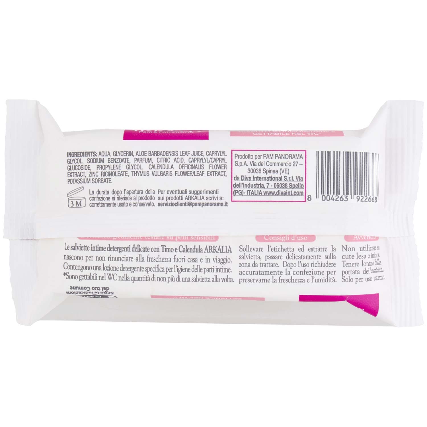 ARKALIA Salviette Igiene Intima Delicate con estratti di Timo e Calendula 15 pz – immagine 4