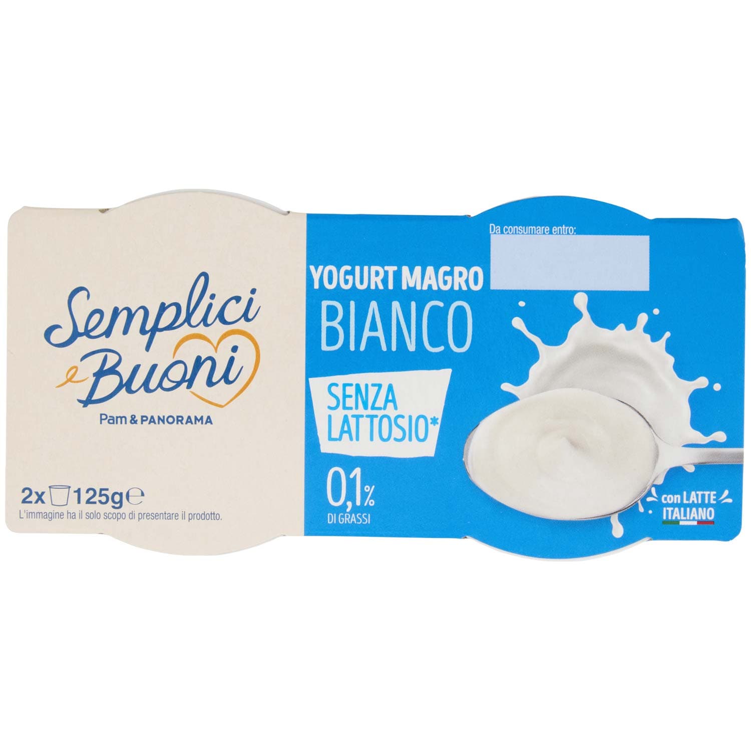 SEMPLICI E BUONI Senza Lattosio Yogurt Magro Bianco 2 x 125 g – immagine 6