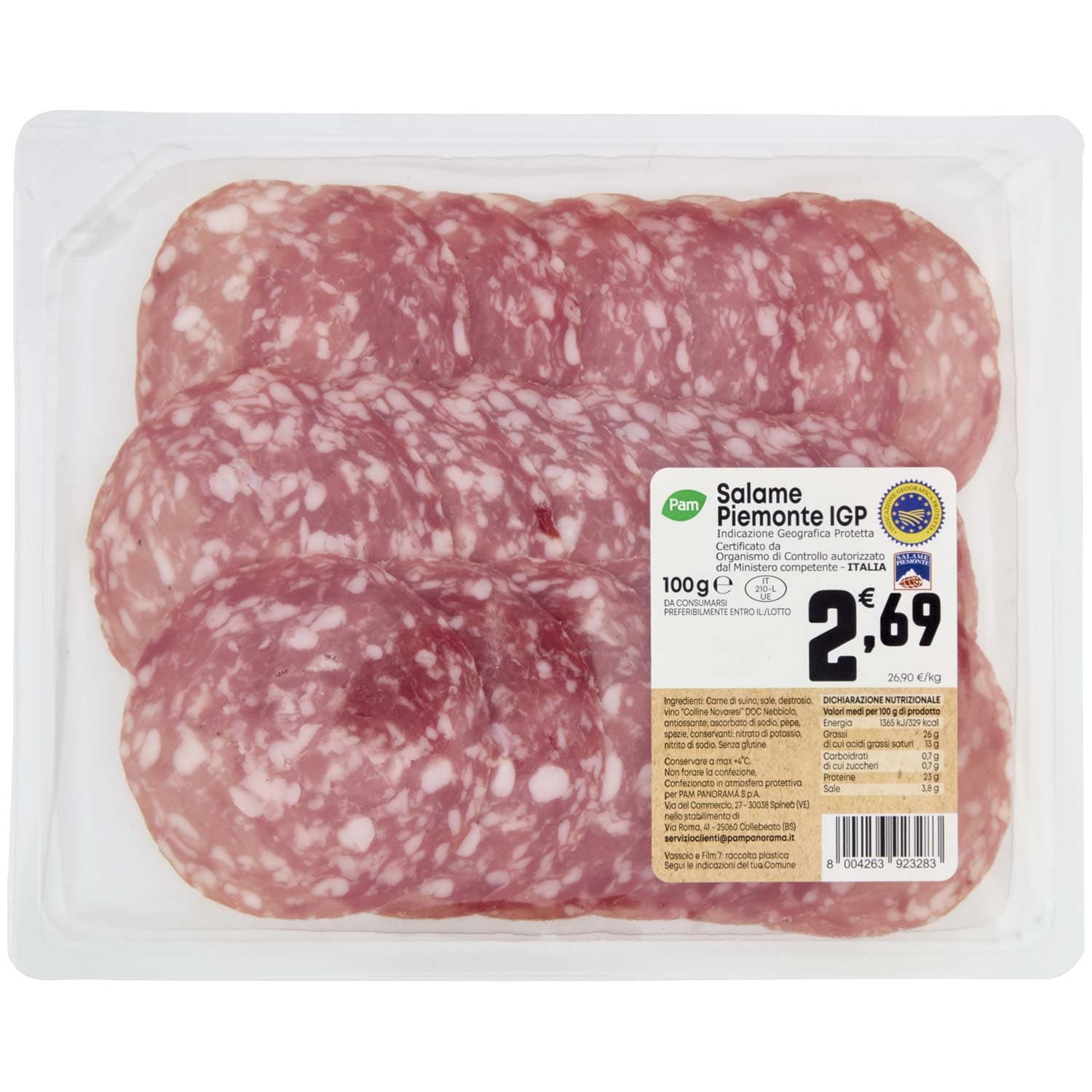 PAM Salame Piemontese IGP 100 g – immagine 2